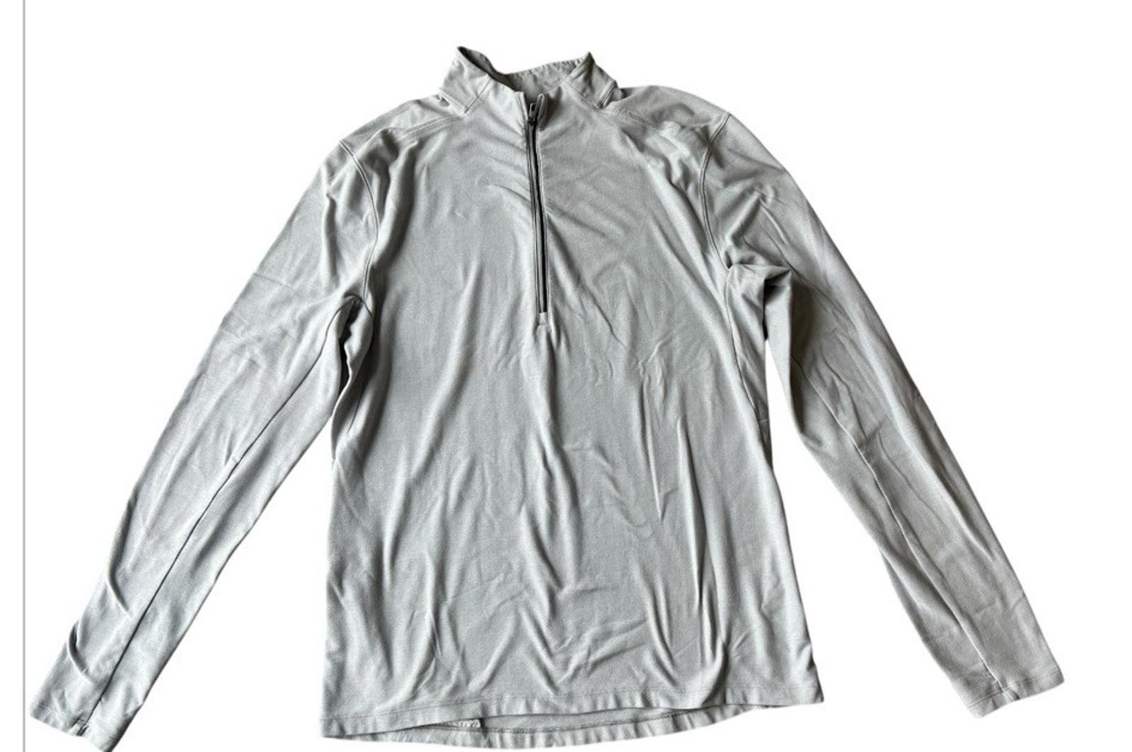 Lululemon Lululemon Surge Warm 1/2 Zip Medium Gray Running Gym Size US M / EU 48-50 / 2 - 3 Thumbnail