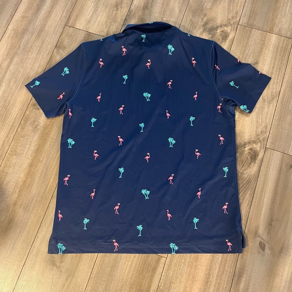 Chubbies Chubbies Blue Athletic Workout Casual Polo Men Medium Bin J- Size US M / EU 48-50 / 2 - 6 Thumbnail