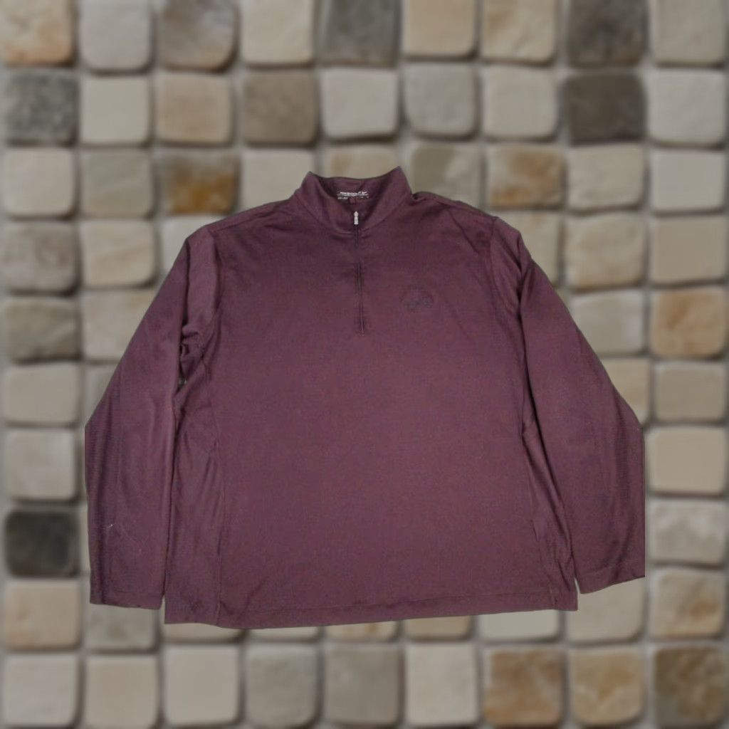 Nike Nike Golf Sweater Mens XL Burgundy Dri-FIT Quarter Zip Logo Pullover Size US XL / EU 56 / 4 - 1 Thumbnail