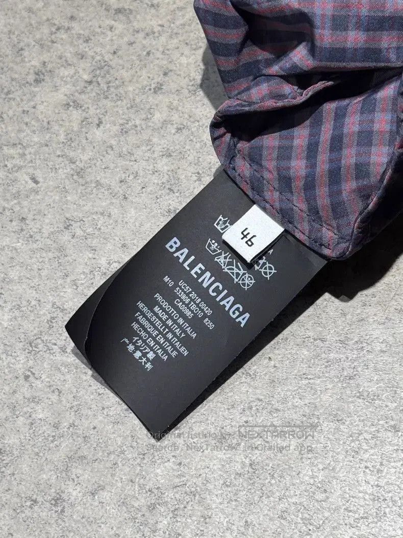 Balenciaga Balenciaga Purple Check Trench Coat. Size US S / EU 44-46 / 1 - 6 Thumbnail
