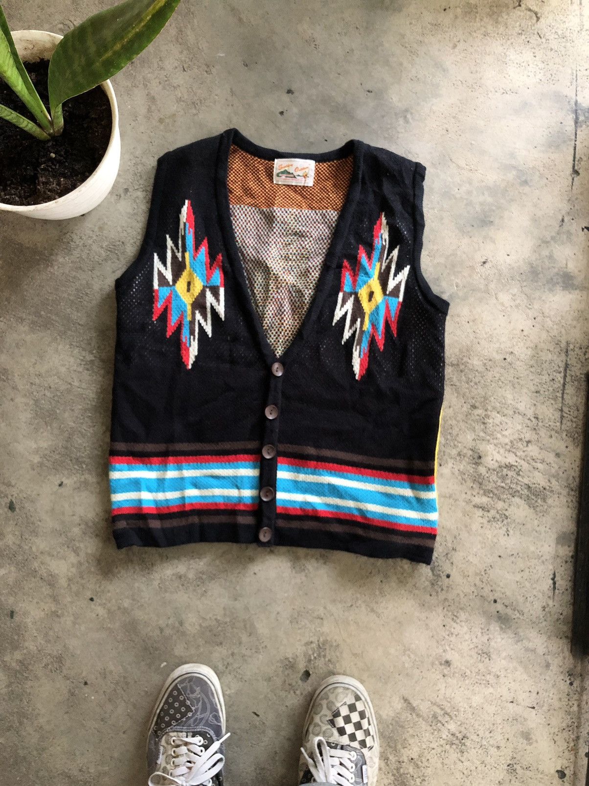 Native × Vintage VINTAGE SICKBOY NATIVE NAVAJO VEST Size US M / EU 48-50 / 2 - 2 Thumbnail
