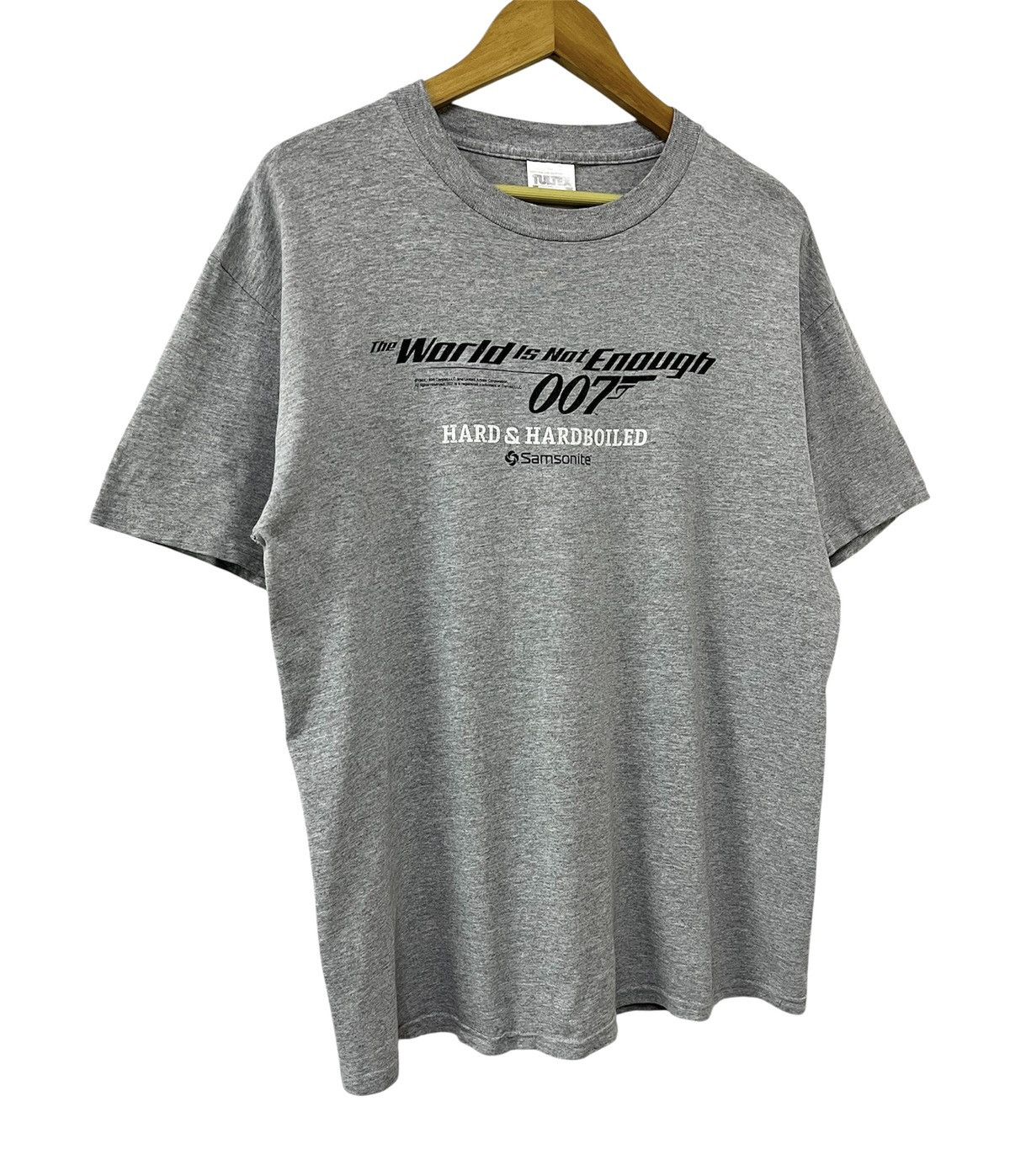 Vintage VINTAGE 90s 007 JAMES BOND PROMO ACTION MOVIE TSHIRT Size US L / EU 52-54 / 3 - 4 Thumbnail