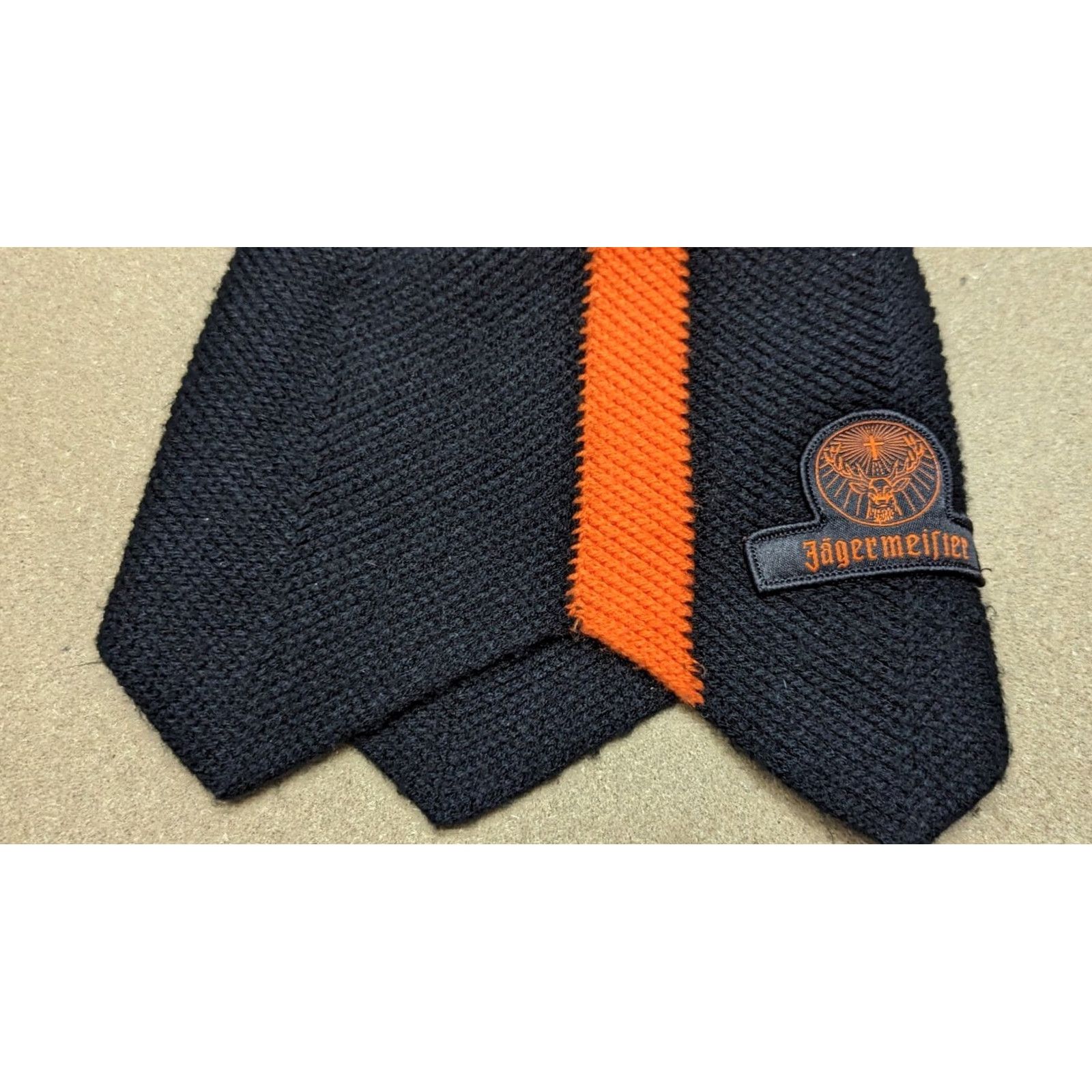 Vintage Jagermeister Beanie Hat One Size Black Orange Casual Knit Size ONE SIZE - 4 Thumbnail