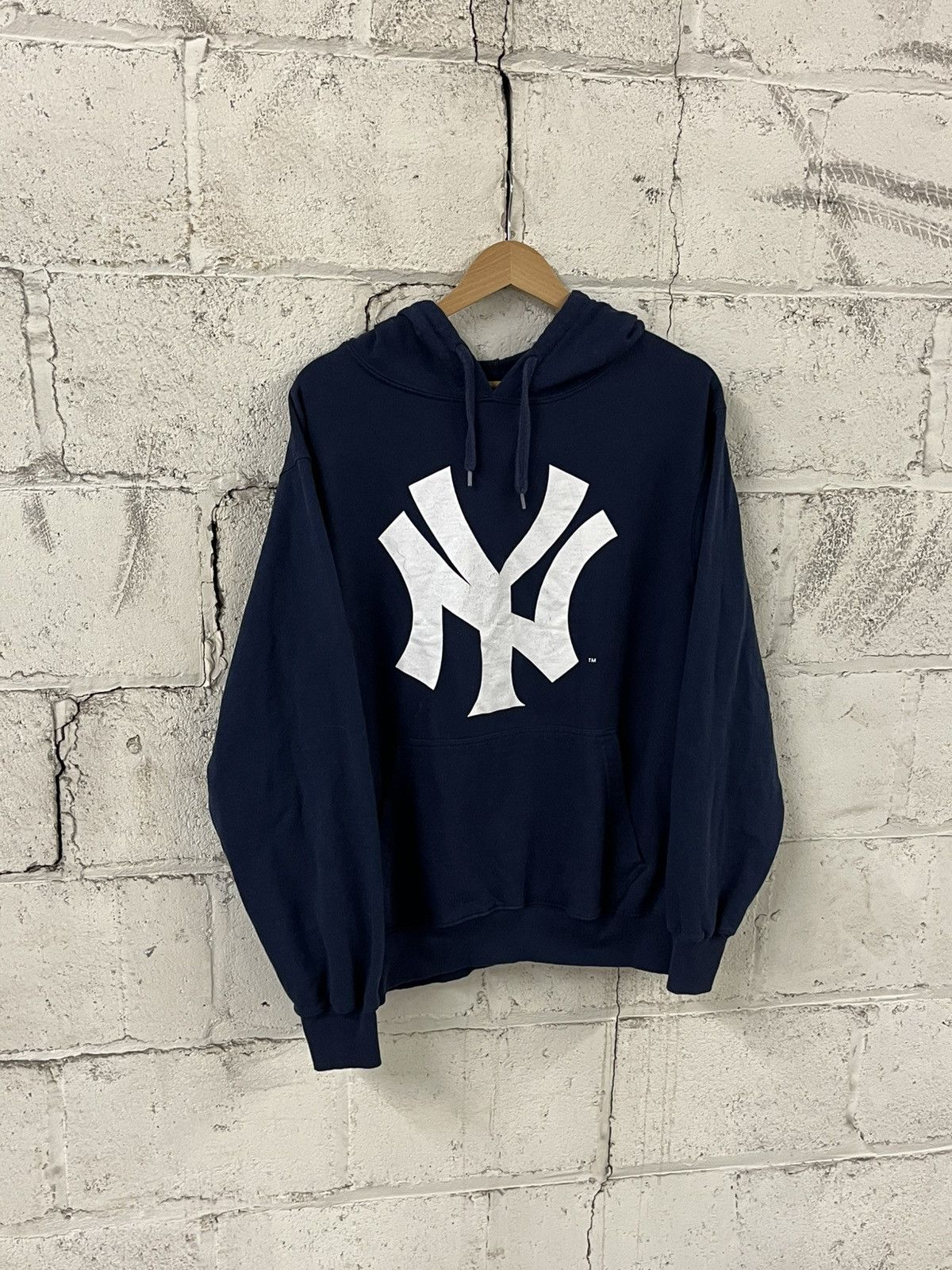 New York Yankees NY yankees big logo vintage hoodie streetwear hype sports Size US L / EU 52-54 / 3 - 2 Thumbnail