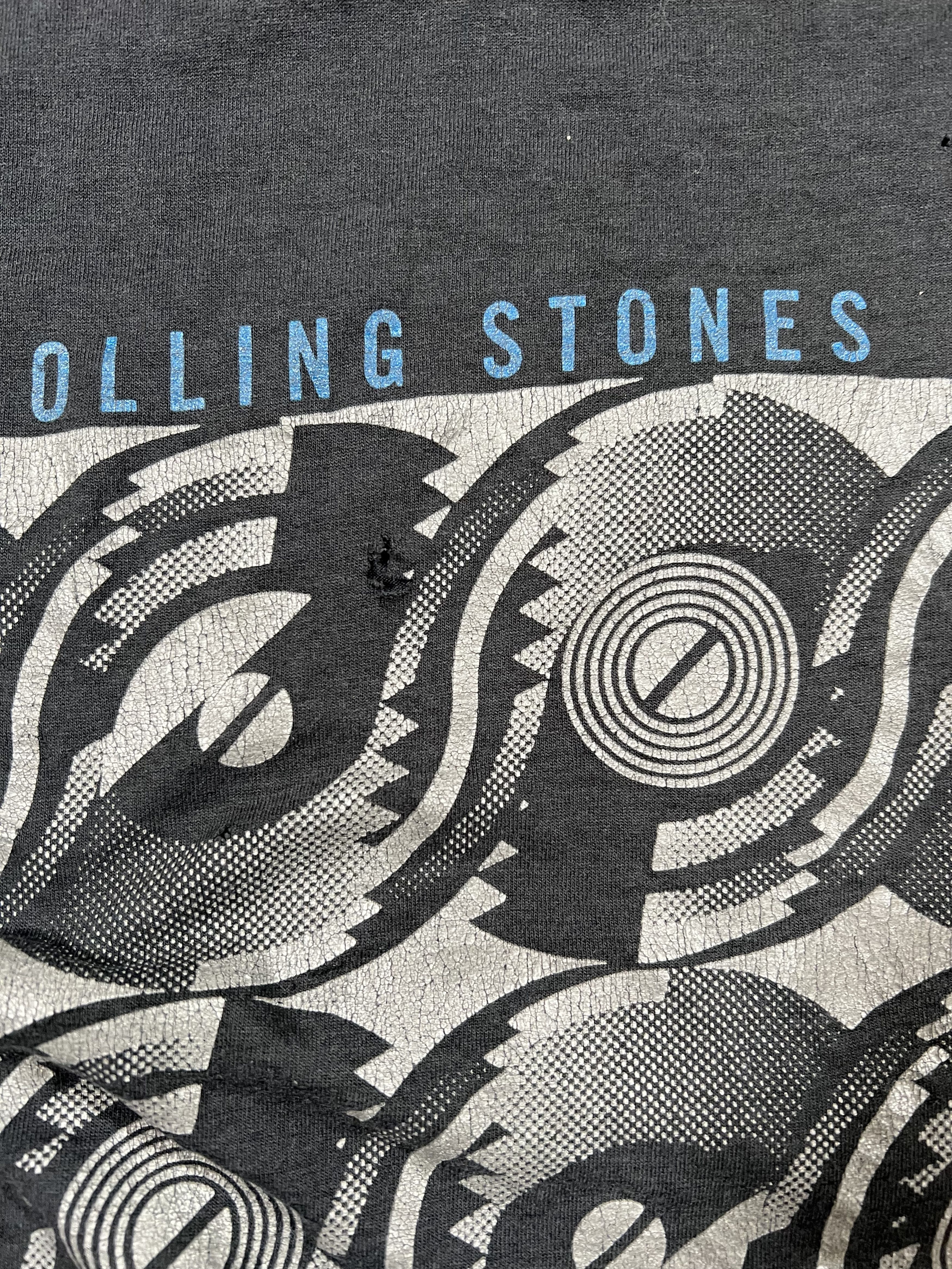 Band Tees Vintage Faded Distressed The Rolling Stones Steel Wheels Tee Size US M / EU 48-50 / 2 - 5 Thumbnail