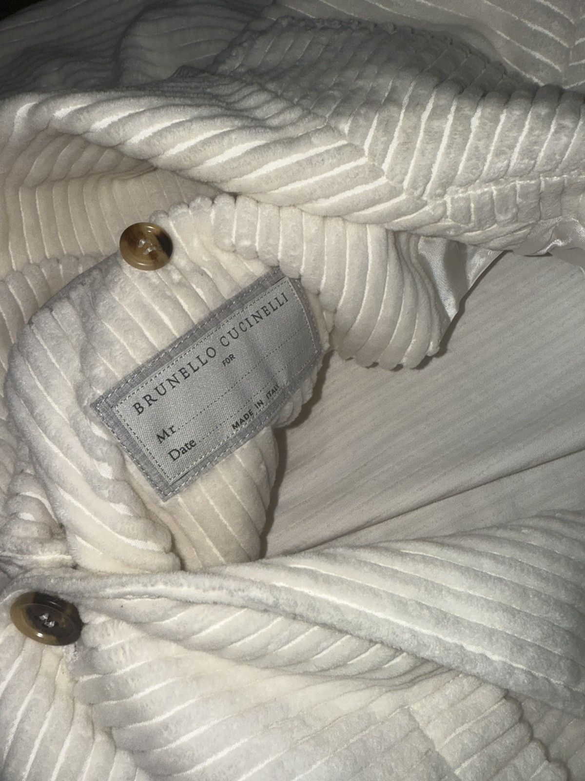 Brunello Cucinelli Brunello cucinelli white pinstripe blazer Size US S / EU 44-46 / 1 - 9 Thumbnail