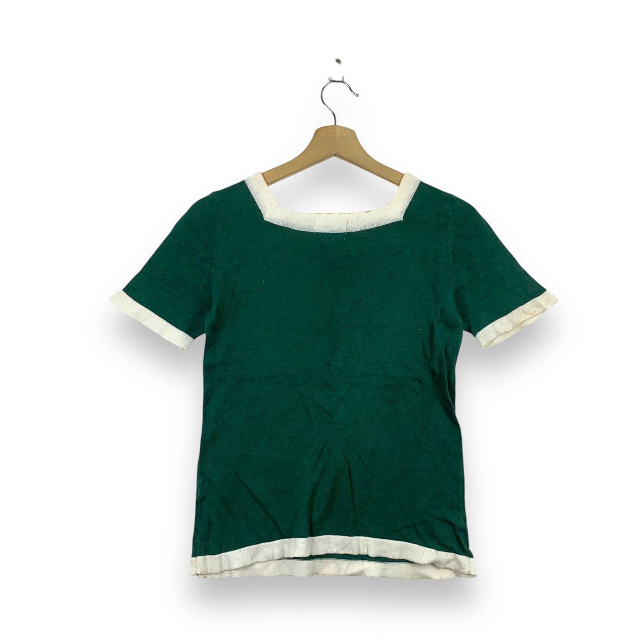 Yves Saint Laurent Vintage YSL YVES SAINT LAURENT Green Japan Shirts Size S / US 4 / IT 40 - 3 Thumbnail