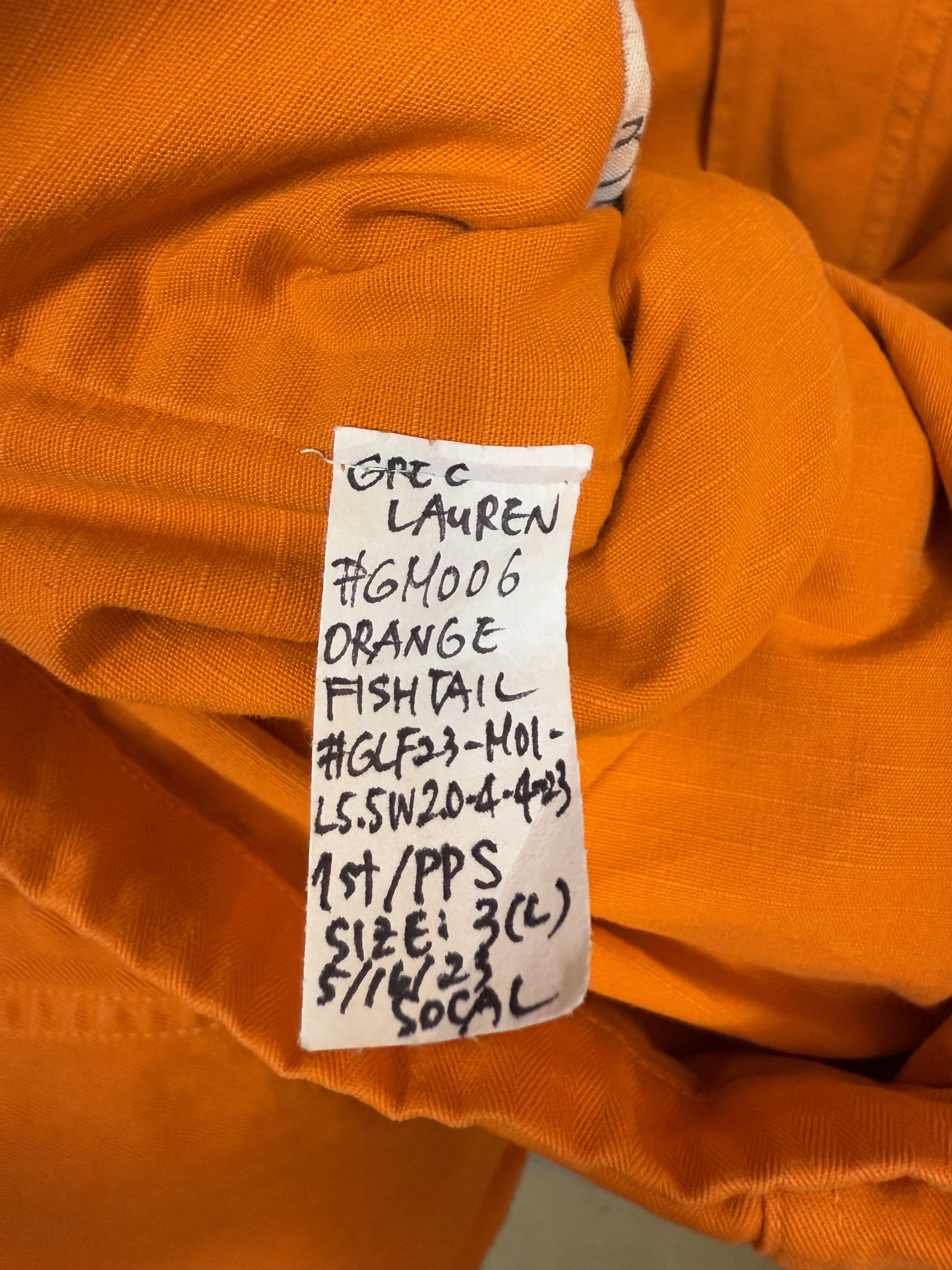 Greg Lauren $1350 Greg Lauren Sample Orange Fishtail Parka Size US XL / EU 56 / 4 - 9 Thumbnail