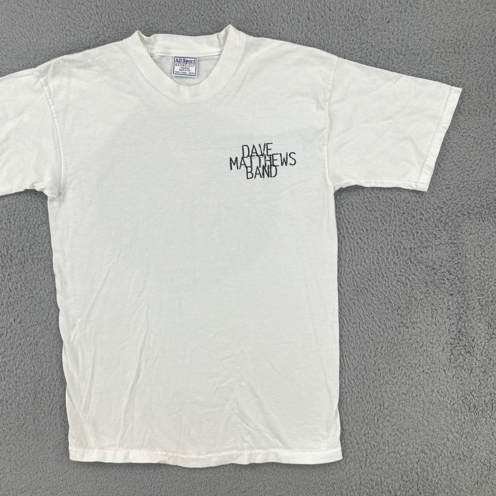 Sportmax VINTAGE All Sport Shirt M White 90s USA Dave Matthews Band Crew Neck Short Sleeve Men M Size US M / EU 48-50 / 2 - 3 Thumbnail