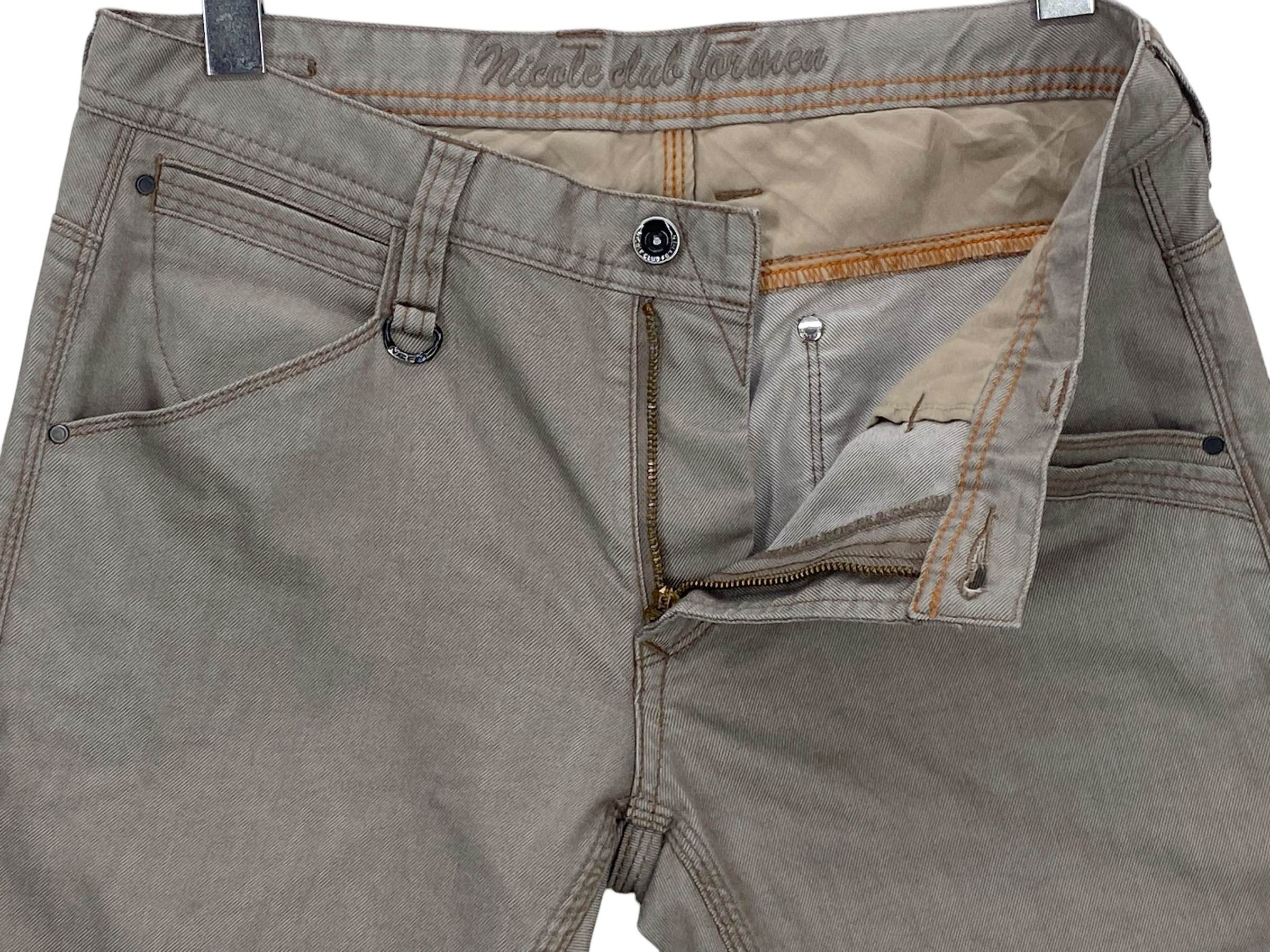 Japanese Brand × Nicole Club Nicole Embroided Pocket Hickory Skateboard Distressed Jeans Size US 30 / EU 46 - 8 Thumbnail