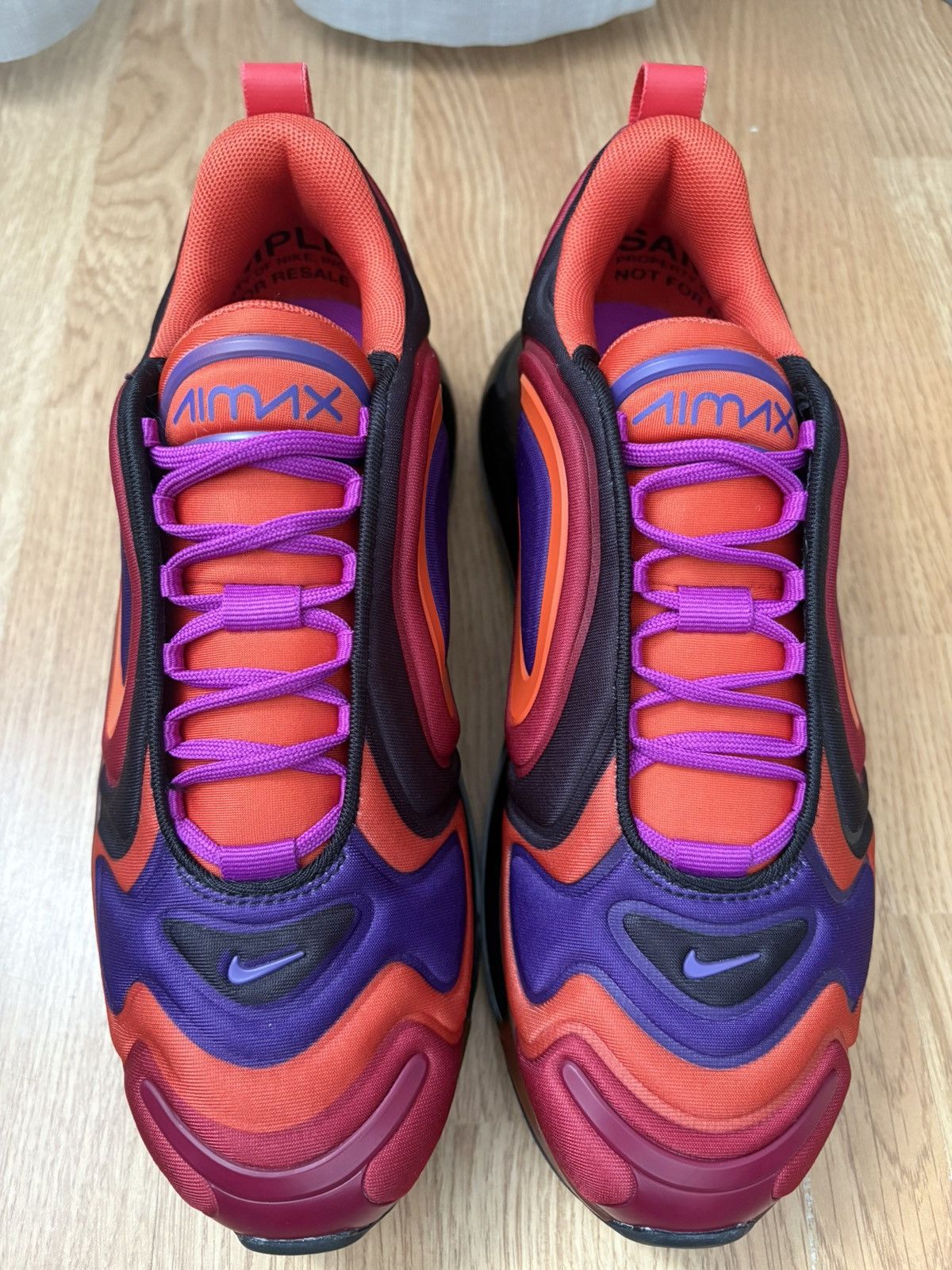 Nike UNRELEASED SAMPLE Nike Air Max 720 Vivid Purple Track Red Size US 7 / IT 37 - 4 Thumbnail