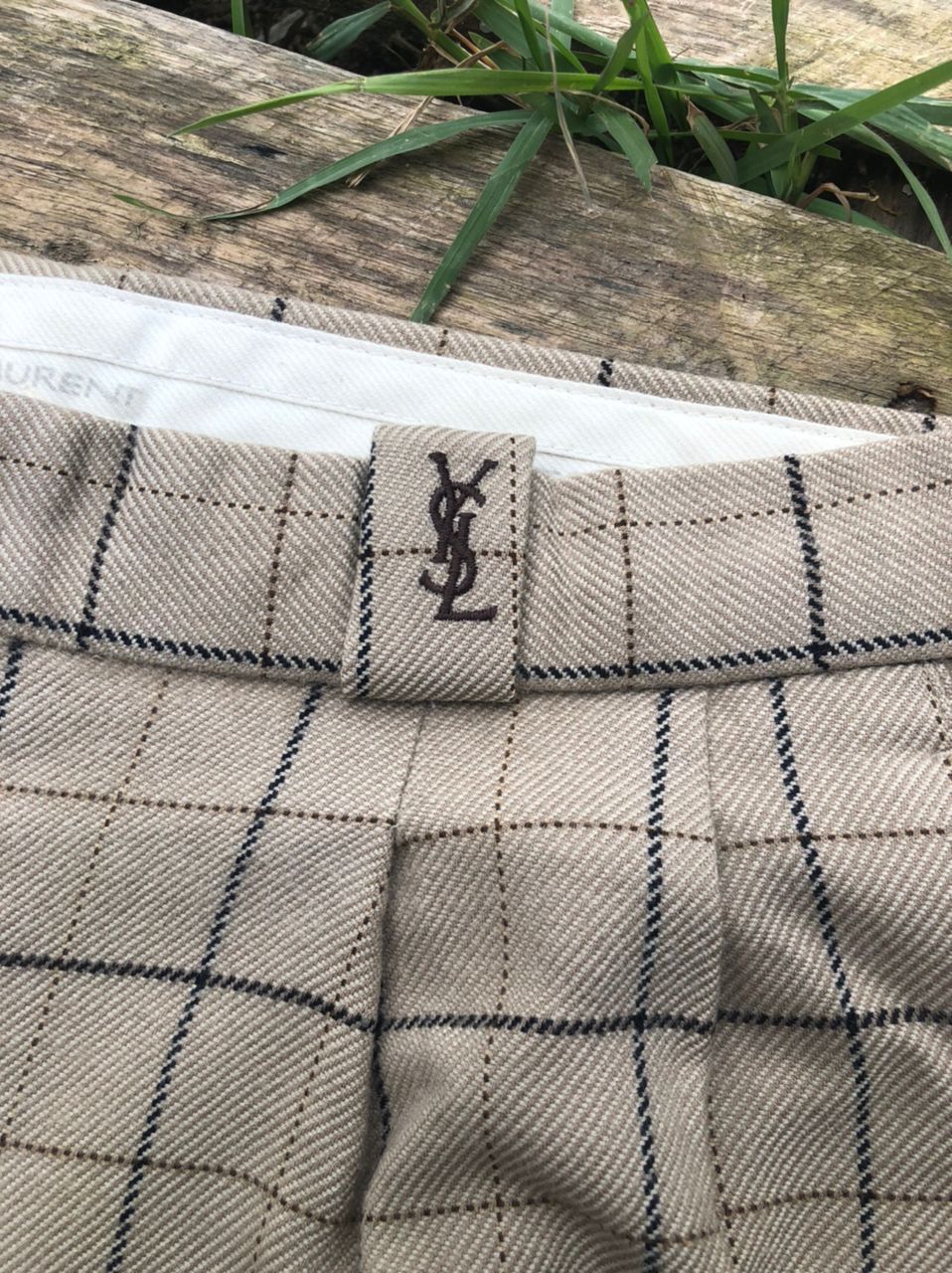 Vintage × Yves Saint Laurent Vintage YSL Yves Saint Laurent Wool Pants Size US 34 / EU 50 - 3 Thumbnail