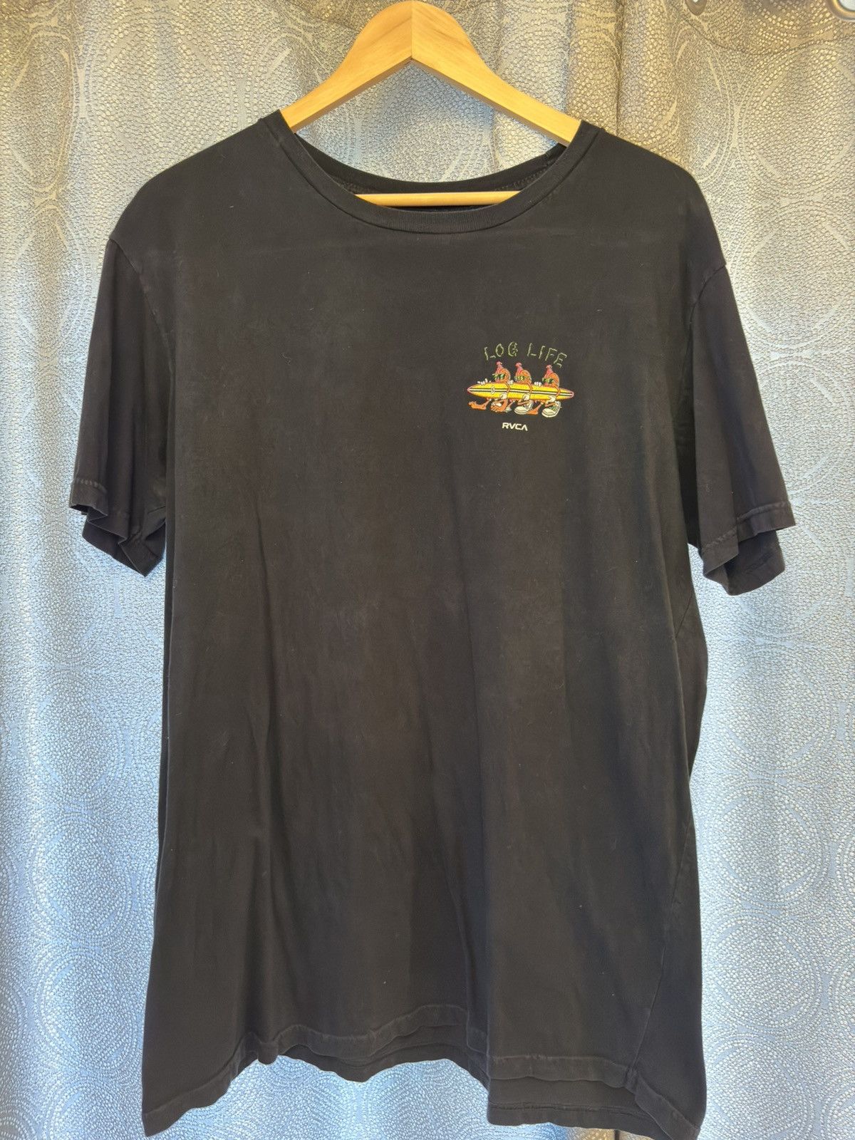RVCA RVCA Log Life T-Shirt (Tee) Size US XL / EU 56 / 4 - 1 Thumbnail