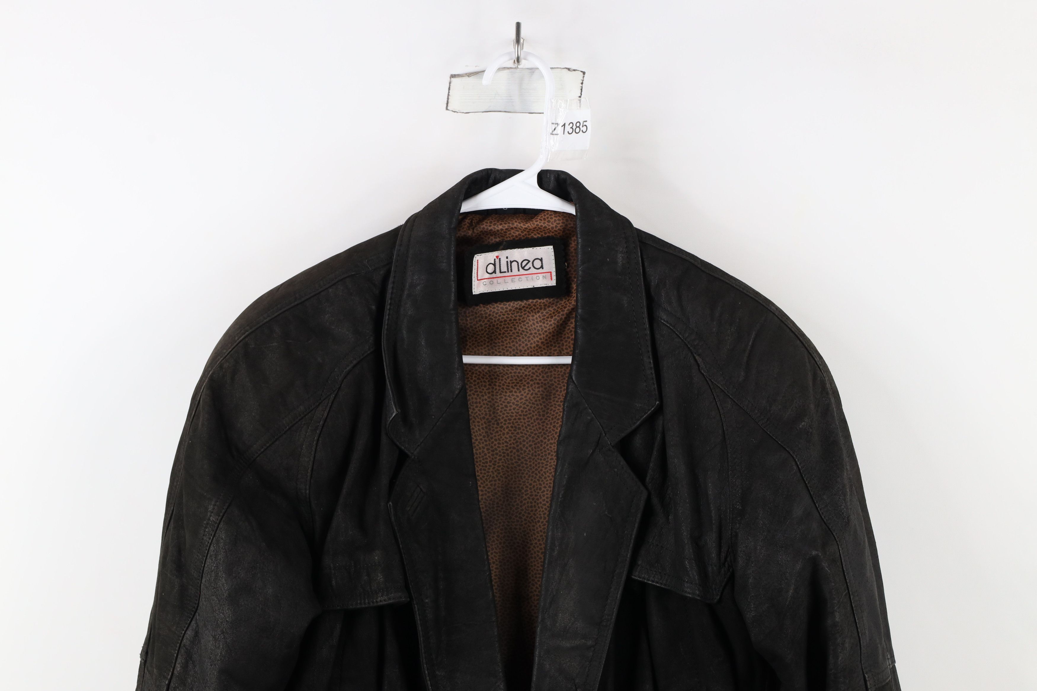 Vintage Vintage 90s Streetwear One Button Suede Leather Jacket Size S / US 4 / IT 40 - 2 Thumbnail