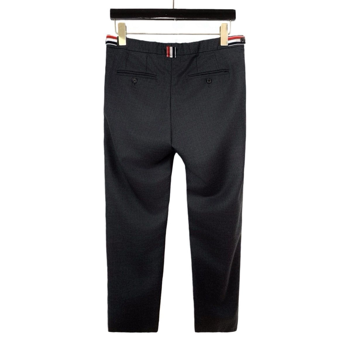 Thom Browne Thom Browne Dark Grey Wool Casual Dress Pants K26WX Size US 32 / EU 48 - 2 Thumbnail