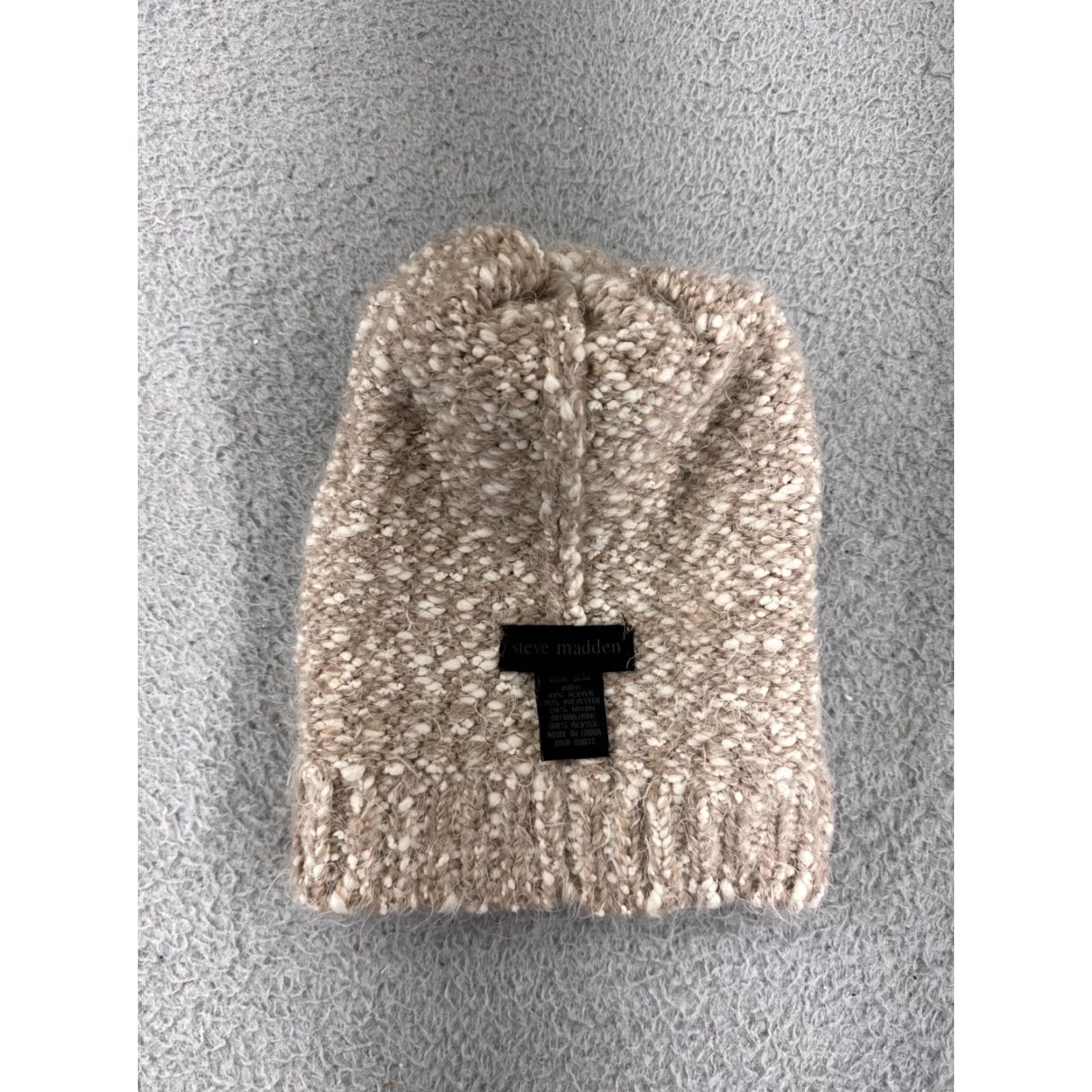 Steve Madden Steve Madden Beanie Womens One Size Pink Knit Acrylic Beanie Ski Warm Hat Cap - Mens Womens Girls Boys Size ONE SIZE - 4 Thumbnail