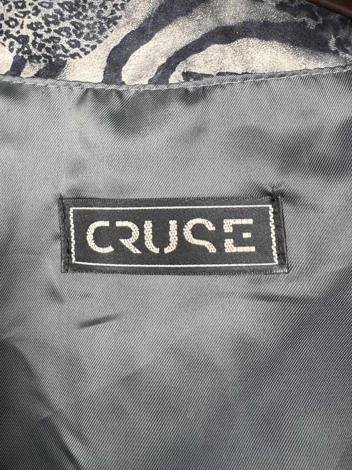 Vintage Cruse vintage animal leopard tiger print leather hooded vest Size L / US 10 / IT 46 - 9 Thumbnail