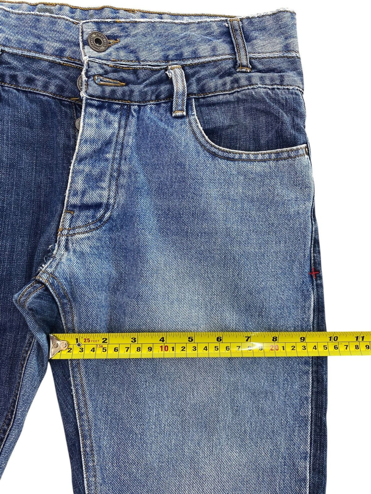 Desigual Double Knee Unique Faded Look Style Straight Cut Jeans Size US 30 / EU 46 - 7 Thumbnail