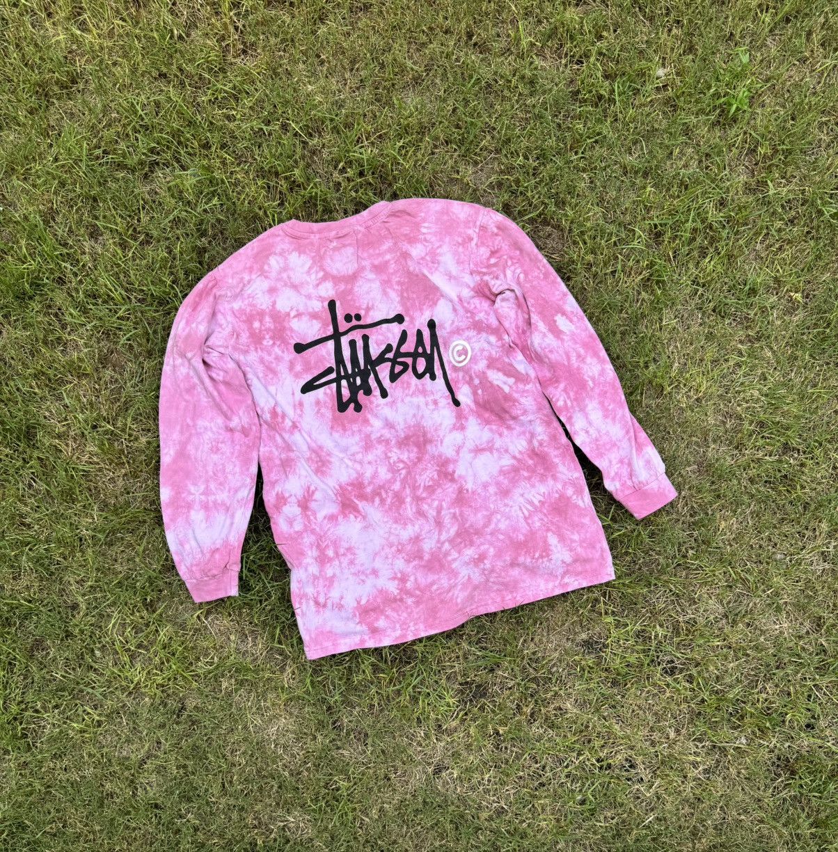 Stussy Stussy Women's Verna Tie Dye Long Sleeve in Light Pink Size US L / EU 52-54 / 3 - 1 Thumbnail