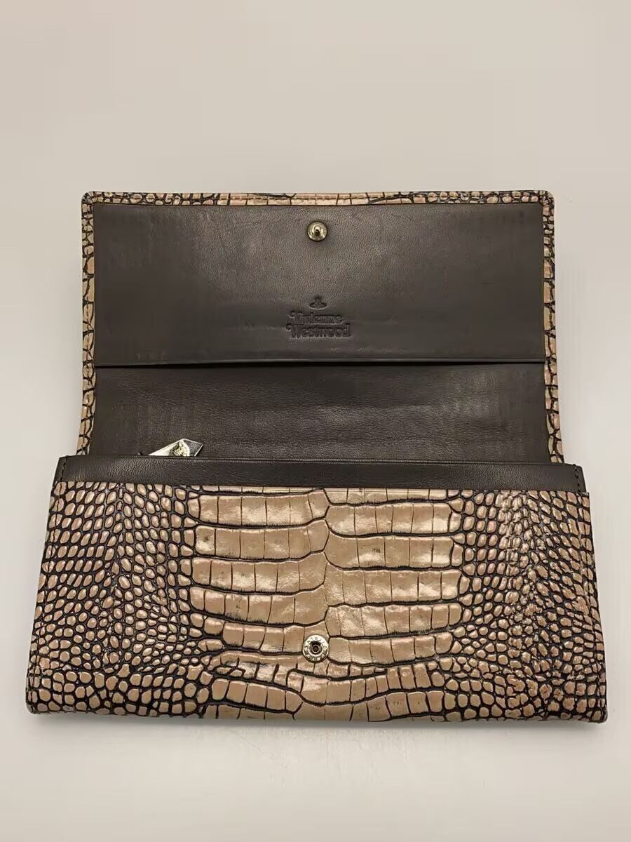 Vivienne Westwood Crocodile Embossed Orb Long Wallet Size ONE SIZE - 3 Thumbnail
