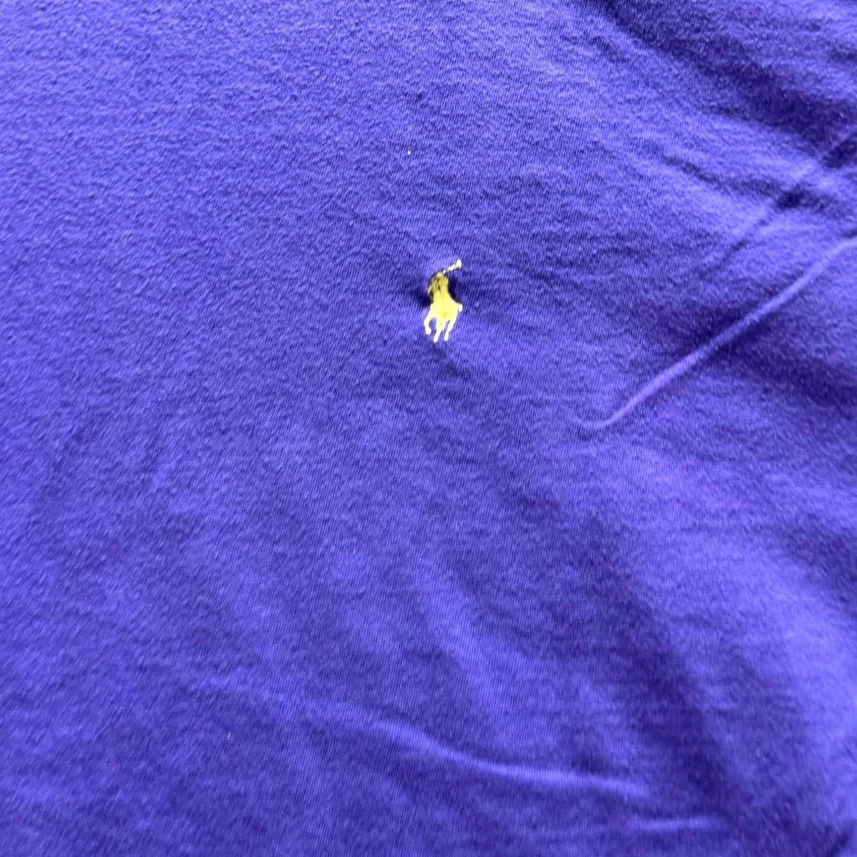 Polo Ralph Lauren Polo Ralph Lauren Shirt Mens L Purple Embroidered Pony Logo Crewneck Tee Jersey Short Sleeve Size US L / EU 52-54 / 3 - 3 Thumbnail