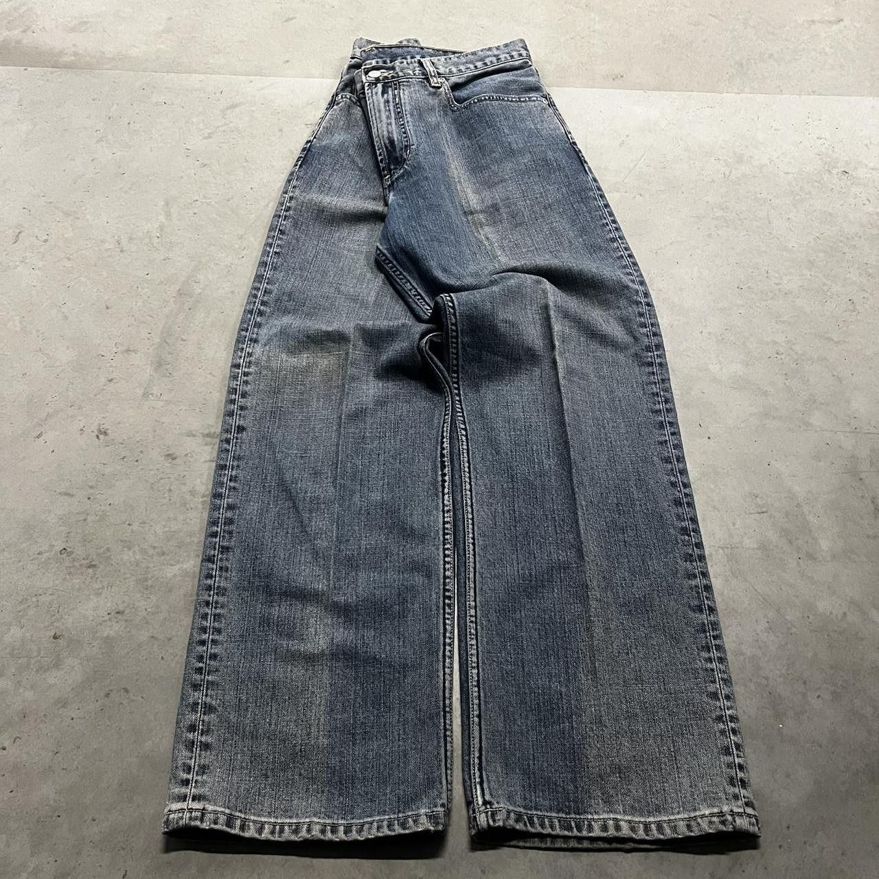 Japanese Brand × Vintage Vintage Y2K/2000s Baggy Grunge Medium Blue Wash Denim Jeans! Size US 34 / EU 50 - 3 Thumbnail