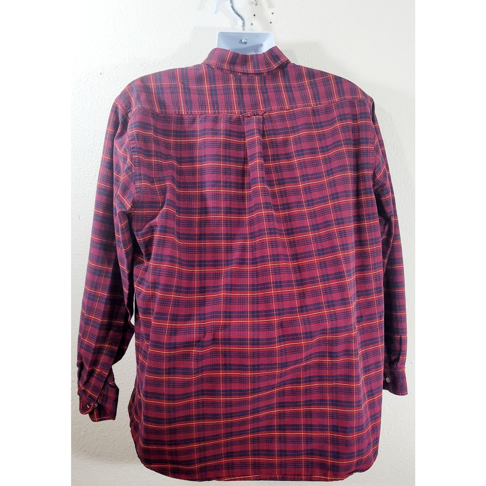 John Ashford John Ashford Red Blue Plaid Button Up Denim Shirt XL Tall Size US XL / EU 56 / 4 - 3 Thumbnail