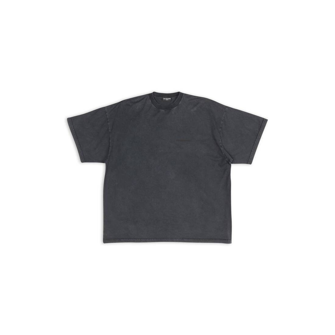 Balenciaga o1mt1gz0724 Logo-Print Oversized T-Shirt in Black Size US L / EU 52-54 / 3 - 1 Thumbnail