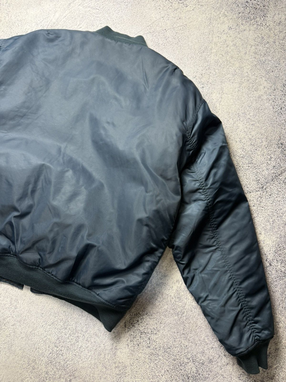 Alpha Industries Vintage Blue Reversible Bomber Jacket MA1 USA Y2K Size US XXL / EU 58 / 5 - 23 Thumbnail