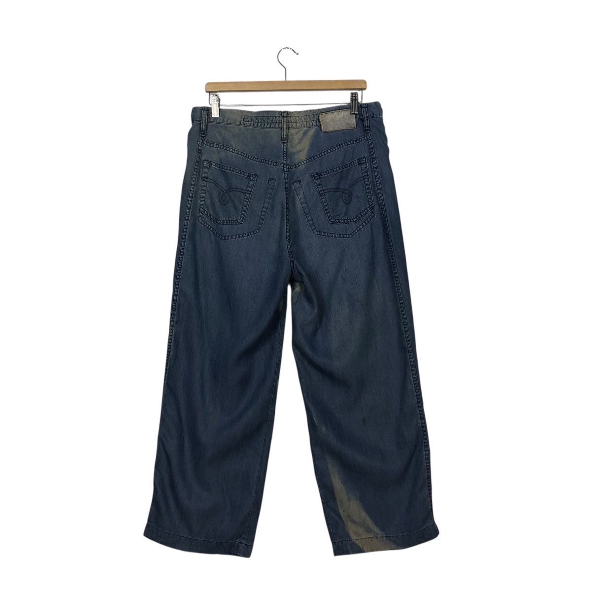 Marithe + Francois Girbaud French Workwear Blue Wide Pants – Marthe Girbaud Size 32" / US 10 / IT 46 - 9 Thumbnail
