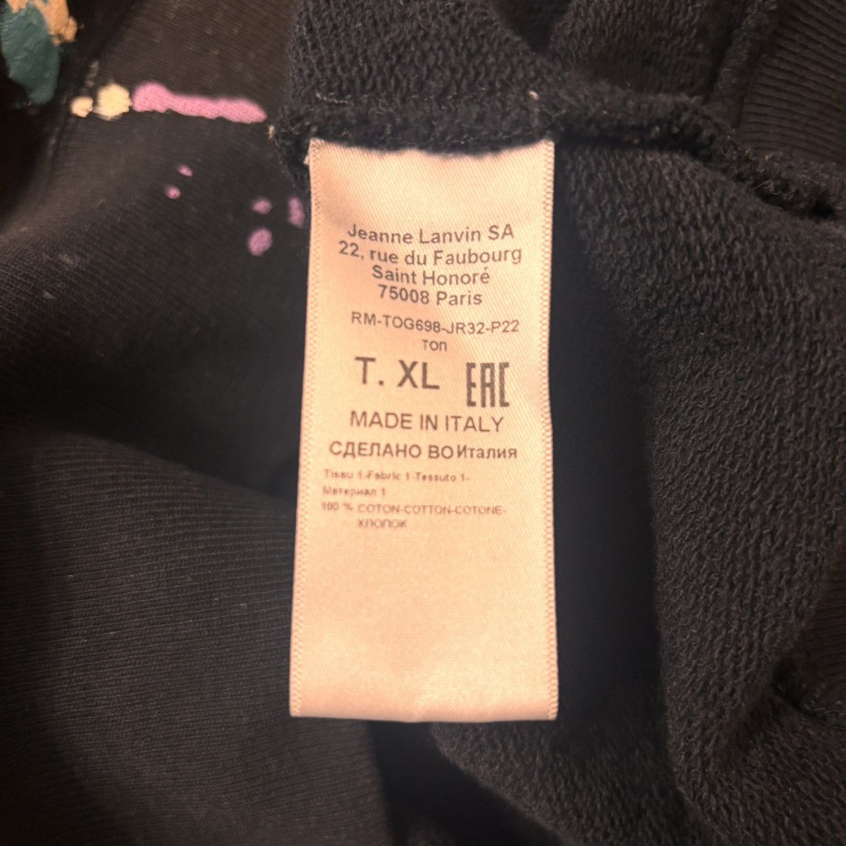 Gallery Dept. × Lanvin Gallery Dept. x Lanvin Paint Splatter Hoodie Size US XL / EU 56 / 4 - 8 Thumbnail