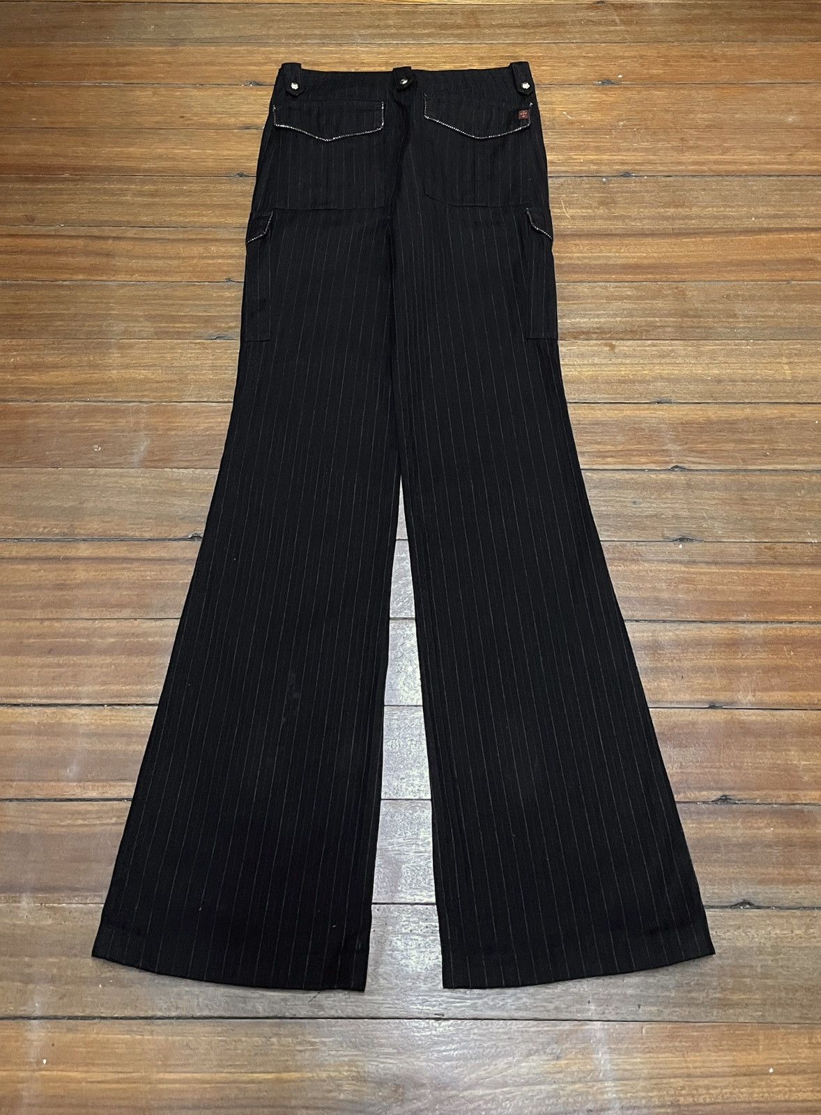 14th Addiction × Japanese Brand × KMRii Very Rare Vintage Japanese Brand Tactical Flared Pants 2000s Size US 29 - 2 Thumbnail