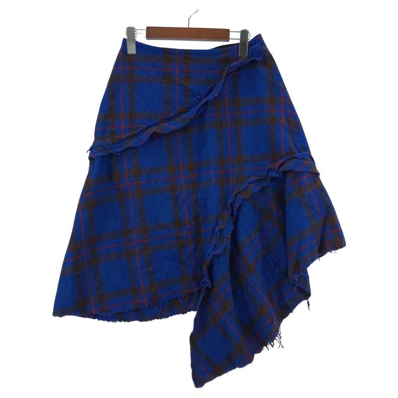 Comme des Garcons Comme Des Garcons size S Anamorphic plaid felted skirt Size 24" / US 00 / IT 34 - 1 Thumbnail