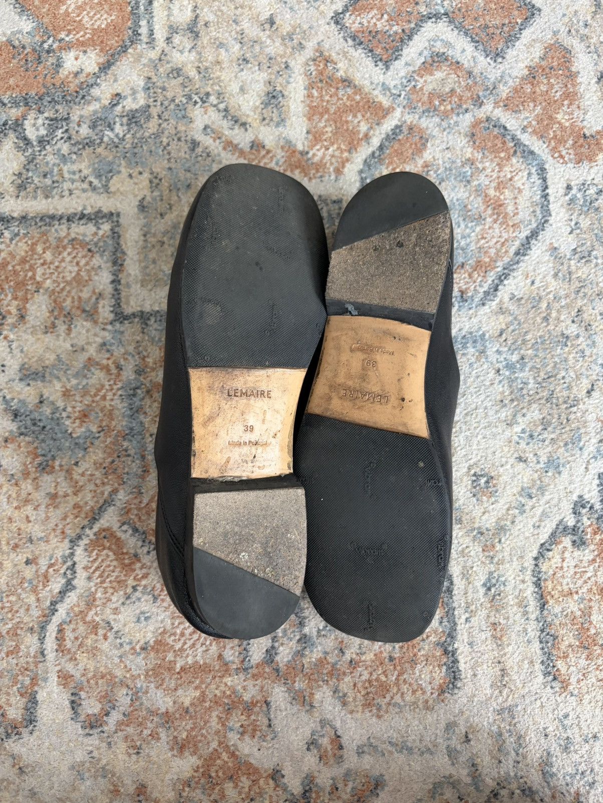 Lemaire LEMAIRE folding heel leather slippers Size US 6 / EU 39 - 5 Thumbnail