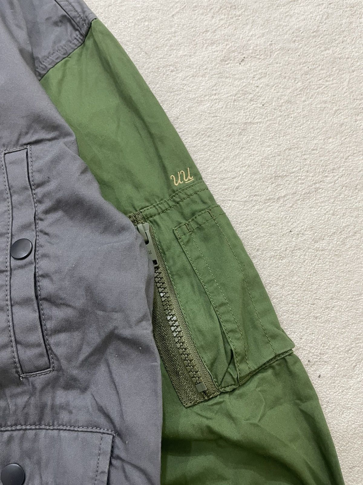 Undercover Under Cover Color Block Bomber Jacket Grey Green Y2K If6was9 Size US S / EU 44-46 / 1 - 4 Thumbnail