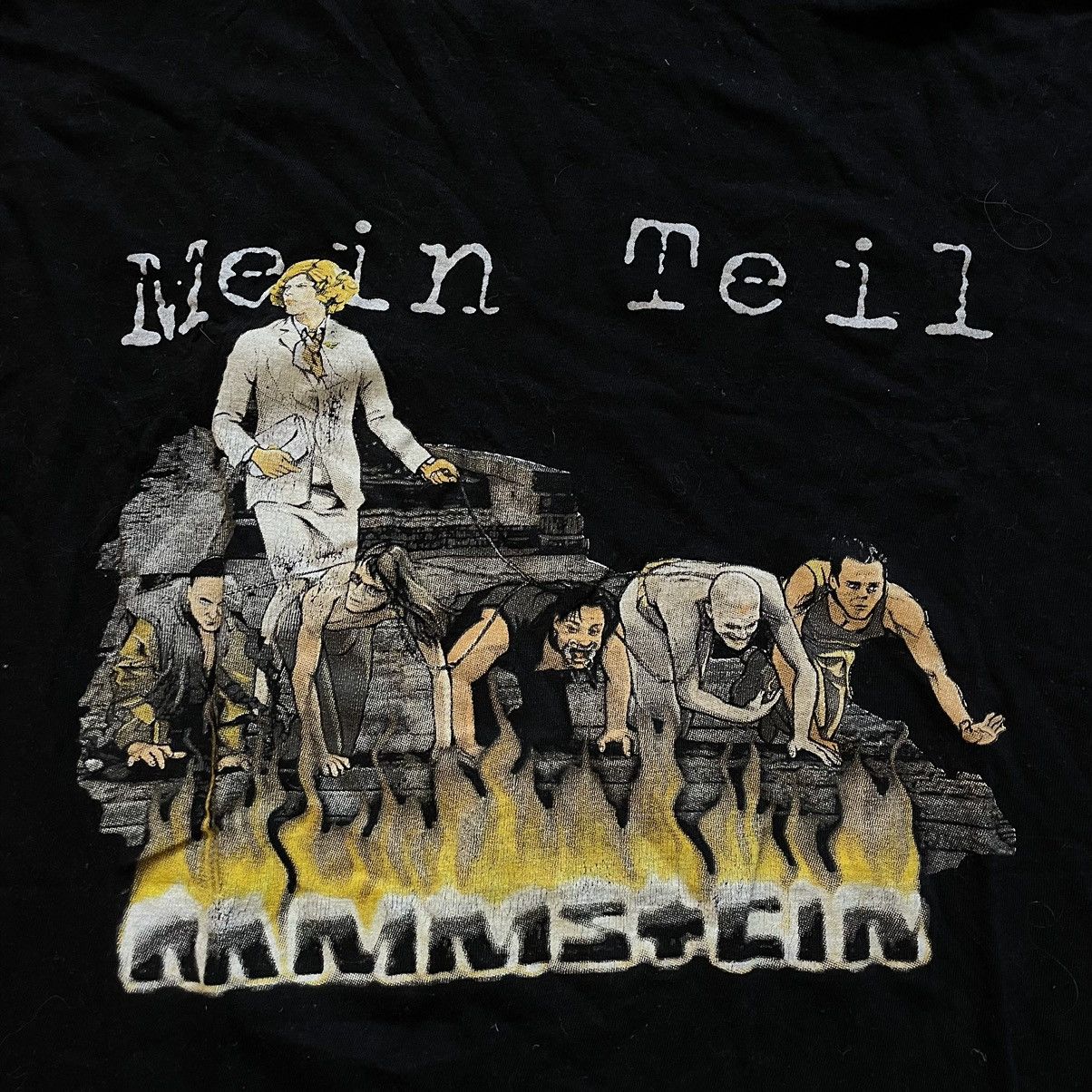 Affliction × Band Tees RAMMSTEIN 90s MAIN TEIL DOG STYLE FIRE TEE SHIRT ROCK CHROME Size US M / EU 48-50 / 2 - 2 Thumbnail