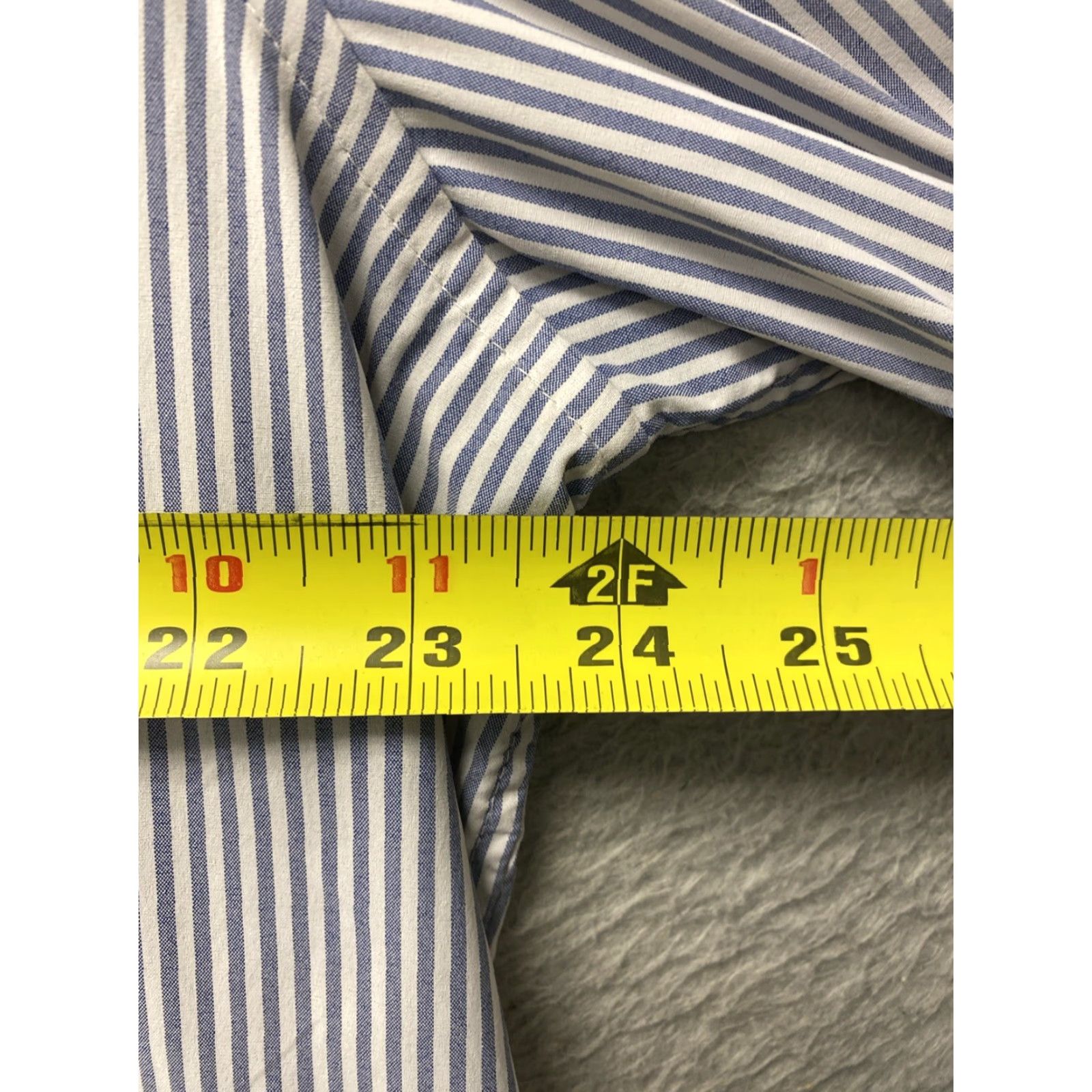 Vineyard Vines Vineyard Vines Dress Shirt Men XL Navy Striped Slim Fit Button Up Casual Formal Business Size 46R - 5 Thumbnail