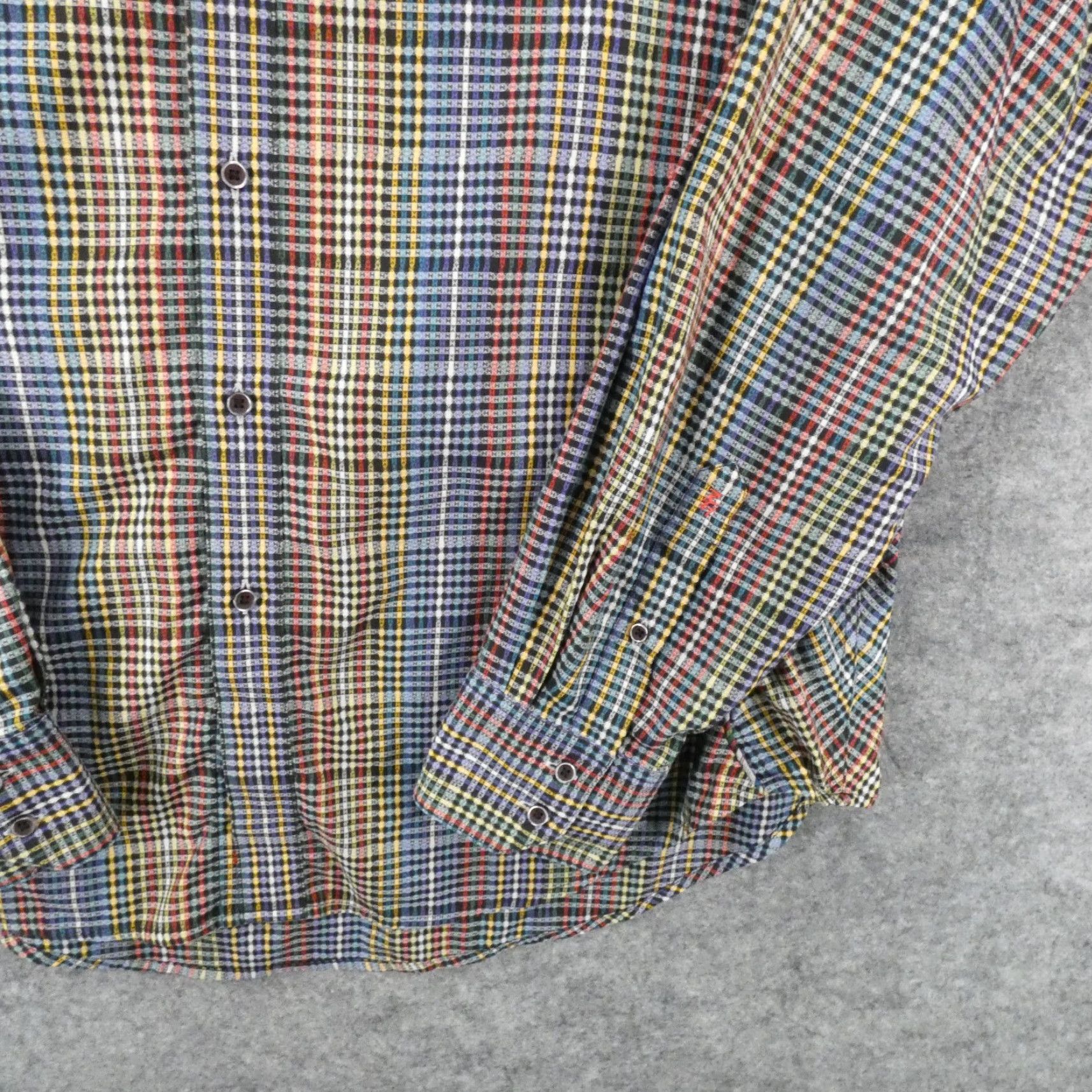 Robert Graham Robert Graham Shirt Men XXL Long Sleeve Button-Up Blue Multicolor Plaid Size US XXL / EU 58 / 5 - 5 Thumbnail