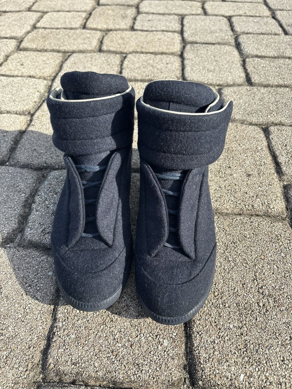 Maison Margiela Maison Margiela Future High ‘Navy Blue Wool’ Size US 11 / EU 44 - 4 Thumbnail