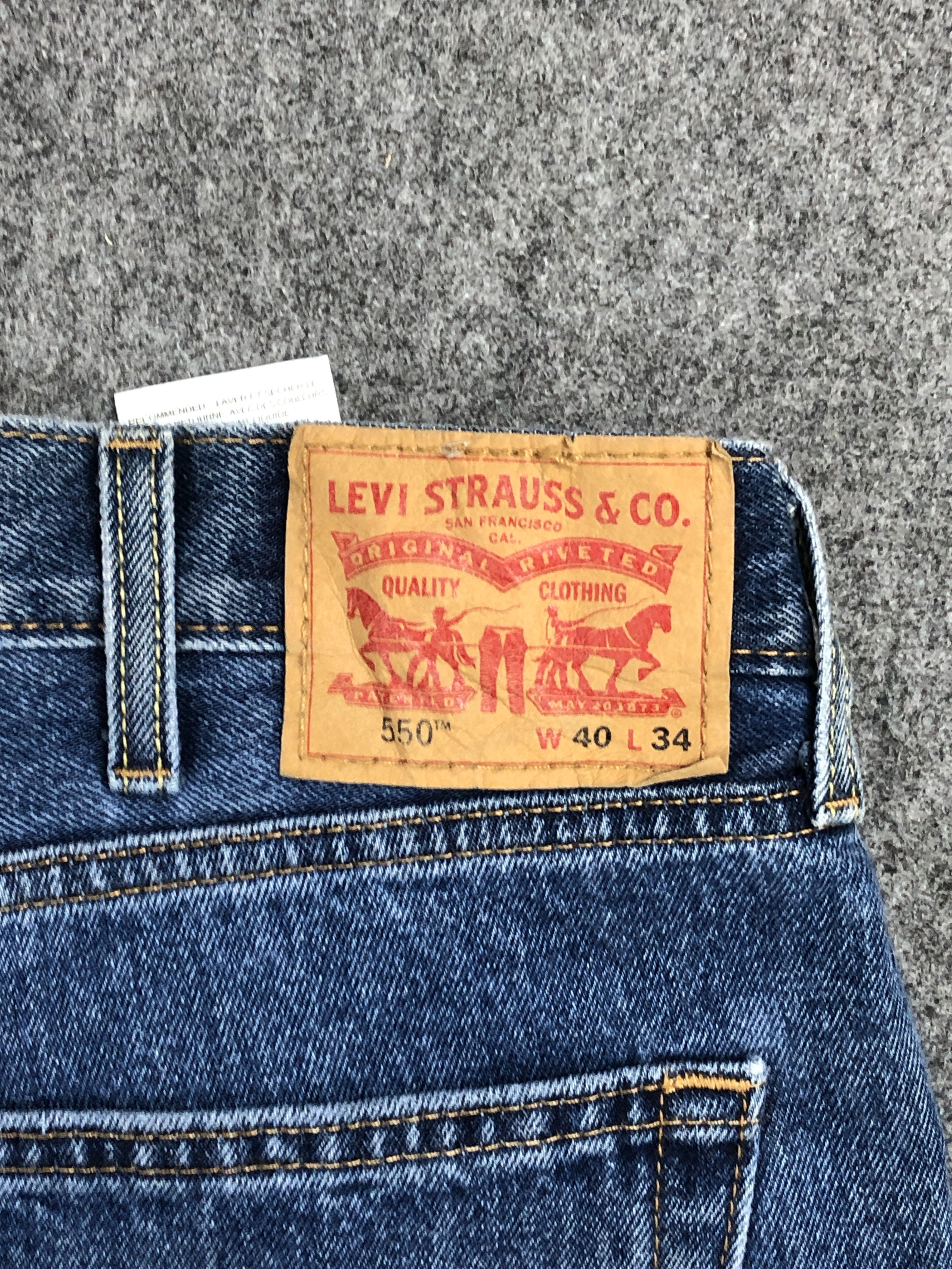 Levi's Vintage Levis 550 Blue Denim Jeans DP2288 Size US 40 / EU 56 - 5 Thumbnail