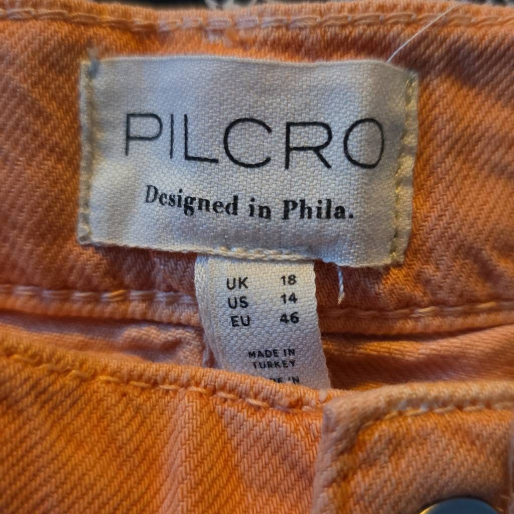 Anthropologie Pilcro Anthropologie Women's Size 14 Pink Rose Orange Pleate Size 36" / US 14 / IT 50 - 2 Thumbnail
