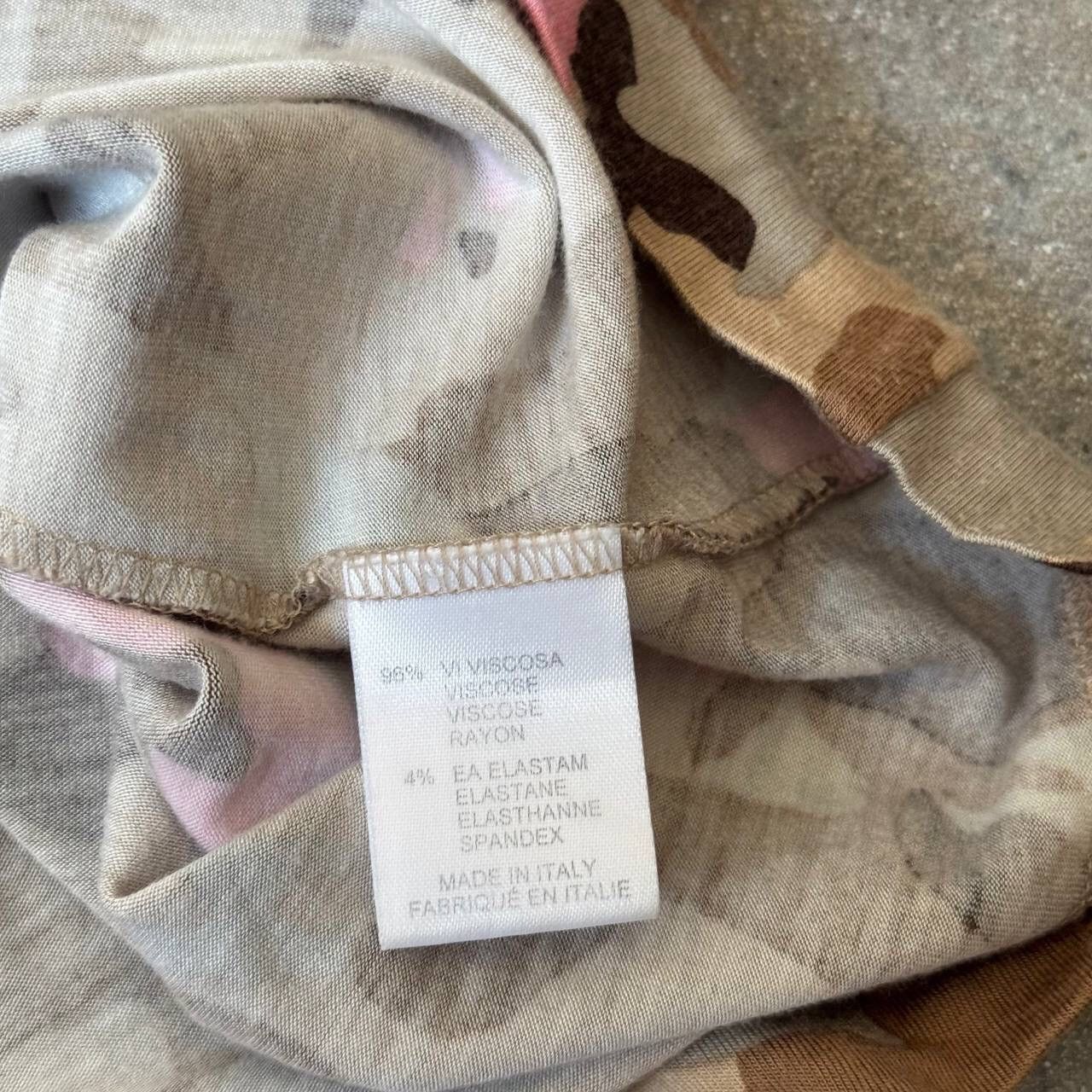Blumarine × Vintage Blumarine Vintage 3/4 Sleeve Camo Blouse Size L / US 10 / IT 46 - 10 Thumbnail