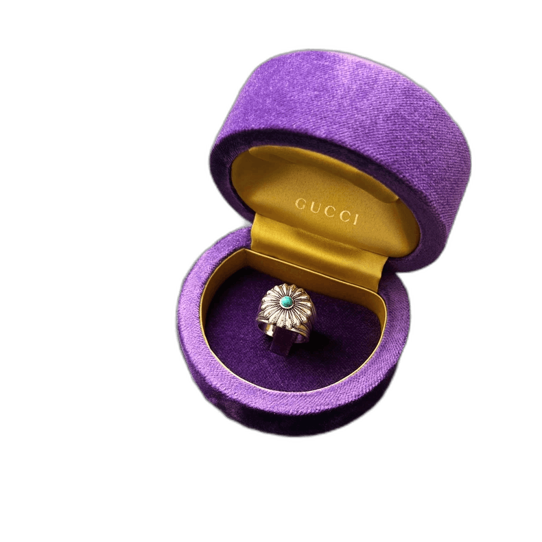 Gucci Gucci 23SS Turquoise 925 Silver Ring - dmc Size ONE SIZE - 1 Thumbnail
