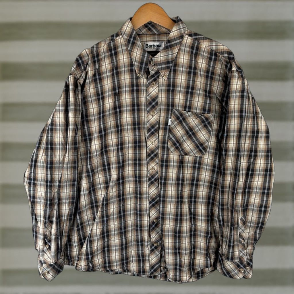 Barbour Barbour Shirt Mens XL Multicolor Plaid Cotton Button-Down Pocket Casual Comfort Size US XL / EU 56 / 4 - 1 Thumbnail