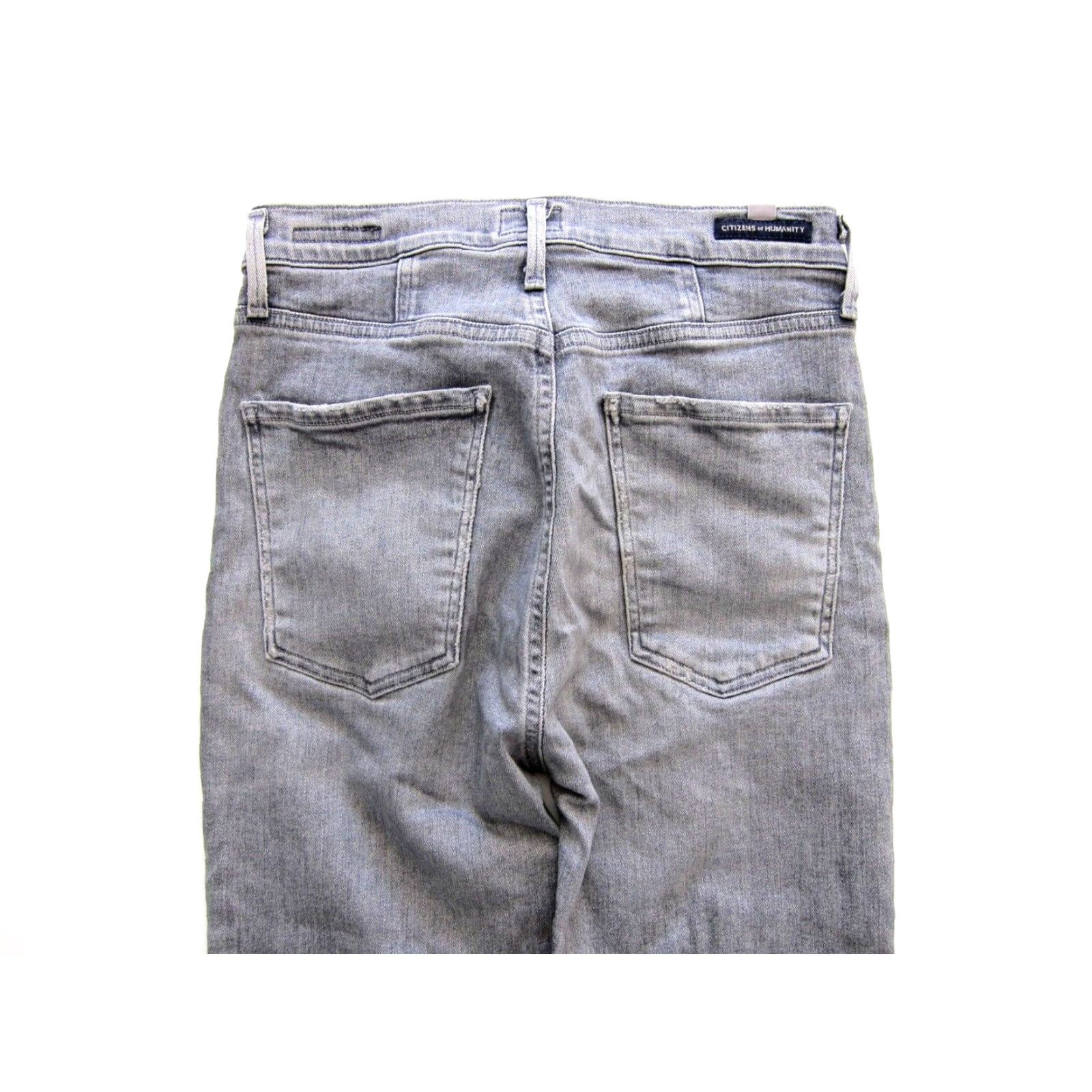 Citizens Of Humanity Citizens Of Humanity Cotton Stretch Chrissy Uber High Rise Skinny Grey Jean 27 Size 27" / US 4 / IT 40 - 6 Thumbnail