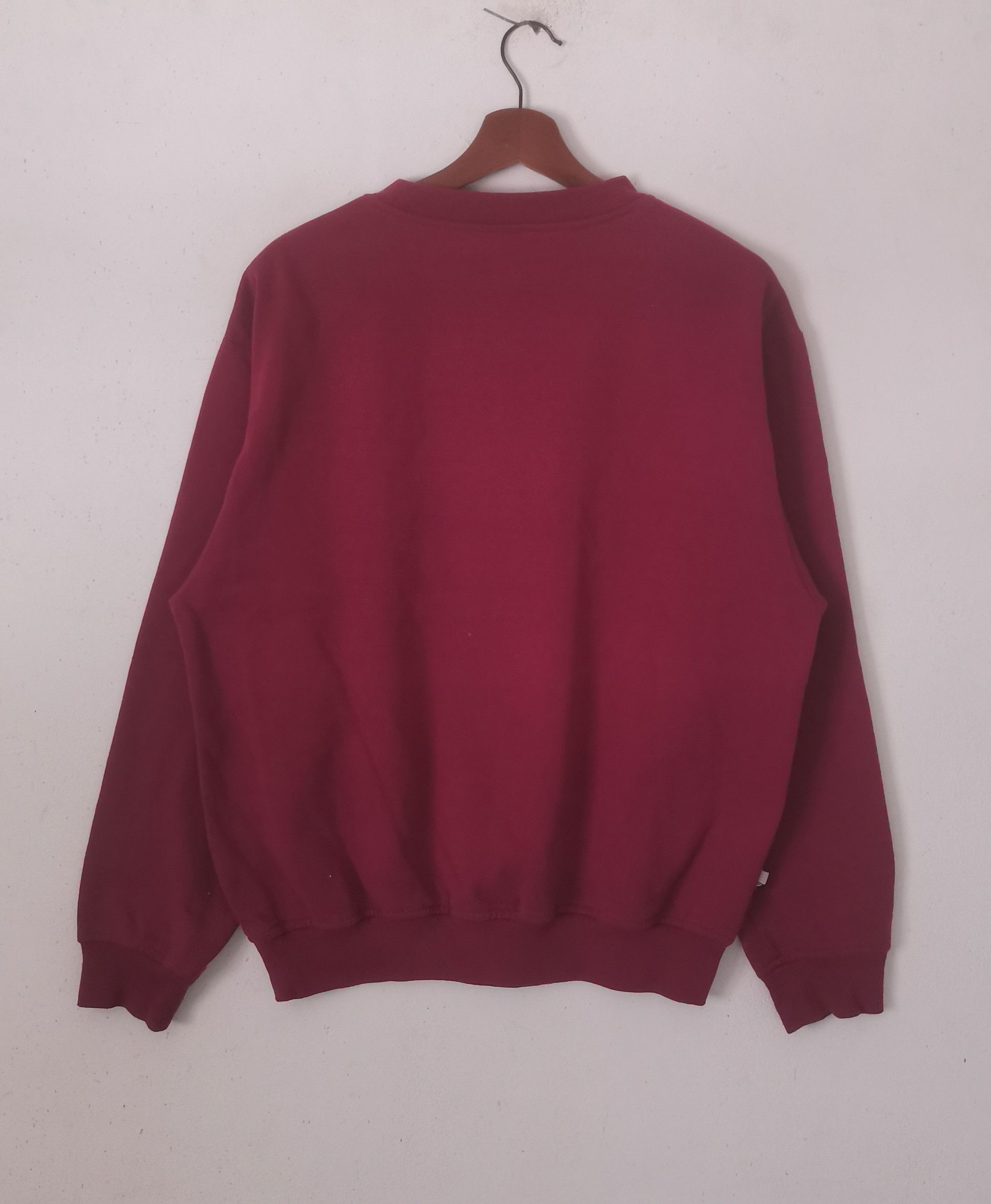 Fila × Vintage Rare Fila sweatshirt big logo maroon colour Size US L / EU 52-54 / 3 - 3 Thumbnail