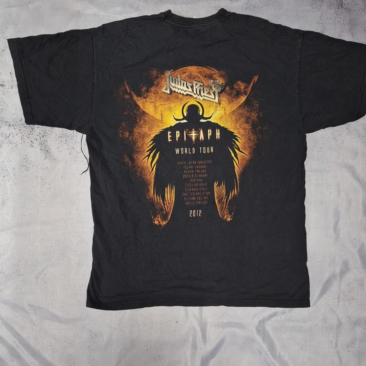 Fruit Of The Loom Black Judas Priest Epitaph Tour T-Shirt #metal #rock Size US L / EU 52-54 / 3 - 5 Thumbnail