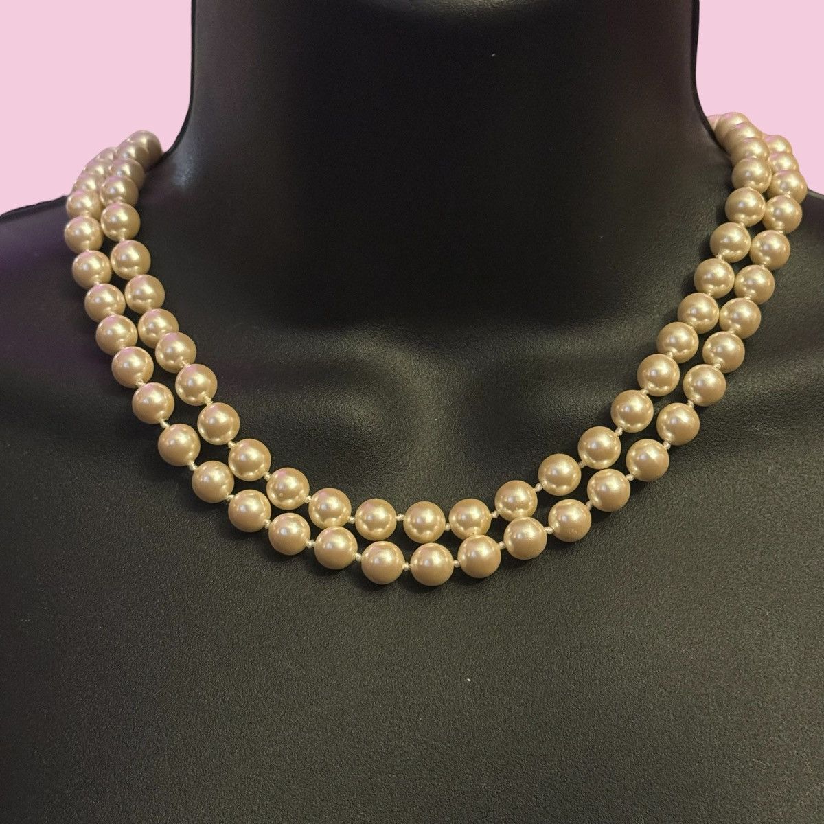 Monet Vintage Monet doubled faux pearl necklace Size ONE SIZE - 1 Thumbnail