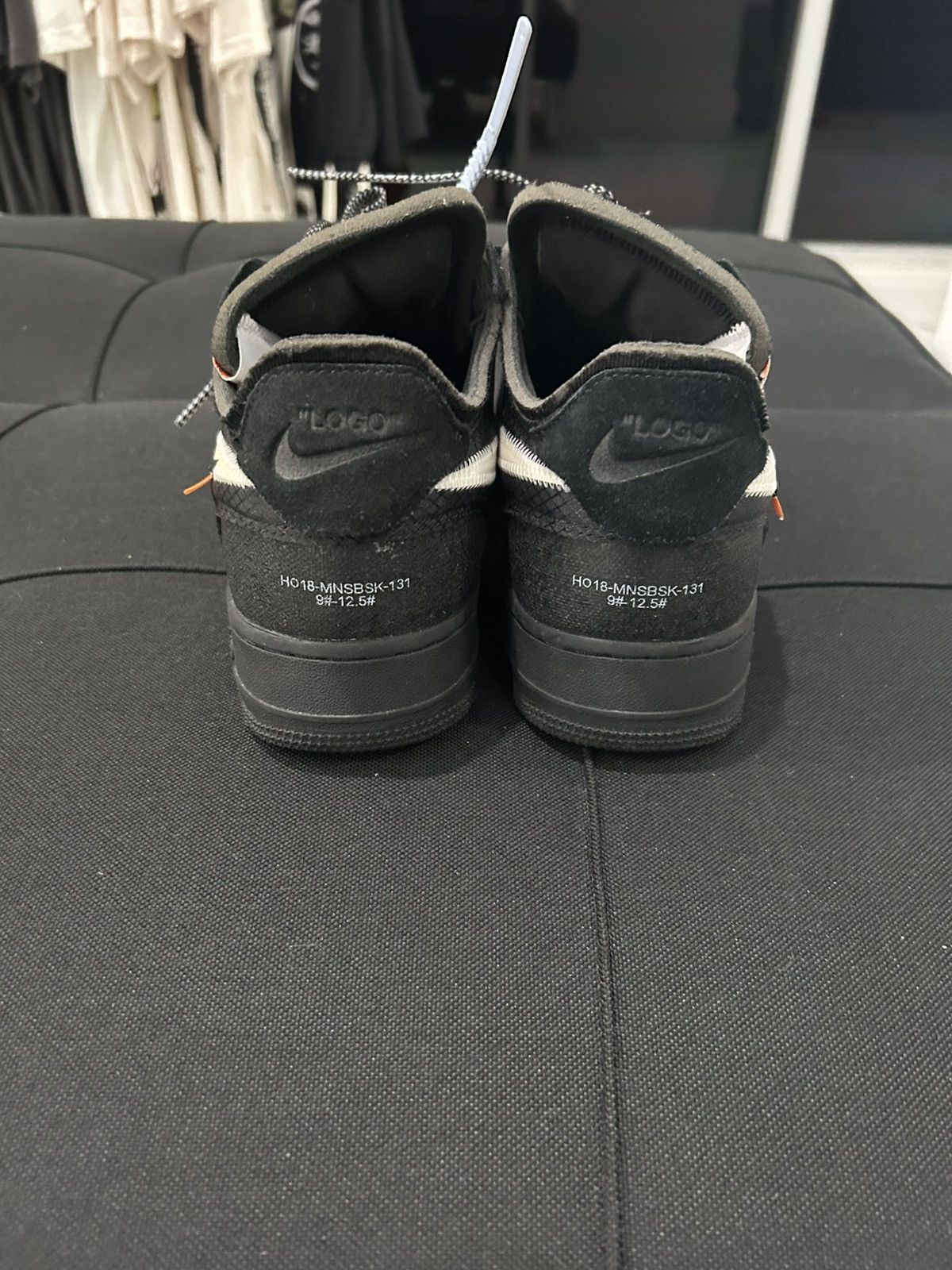 Nike × Off-White Nike Air Force 1 Low Off-White Black White Size US 9.5 / EU 42-43 - 3 Thumbnail