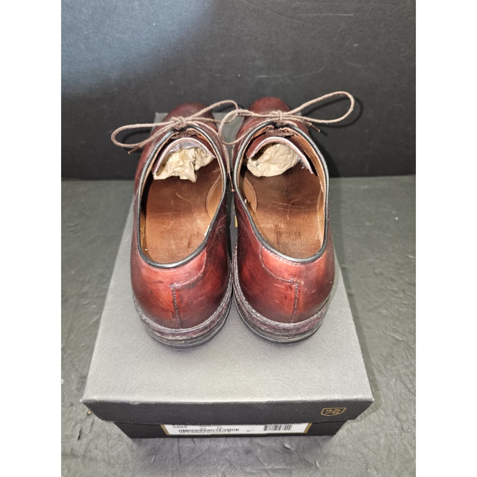 Allen Edmonds Park Avenue Oxford Cap Toe Leather Dress Shoes Size 9 1/2 C Oxblood
